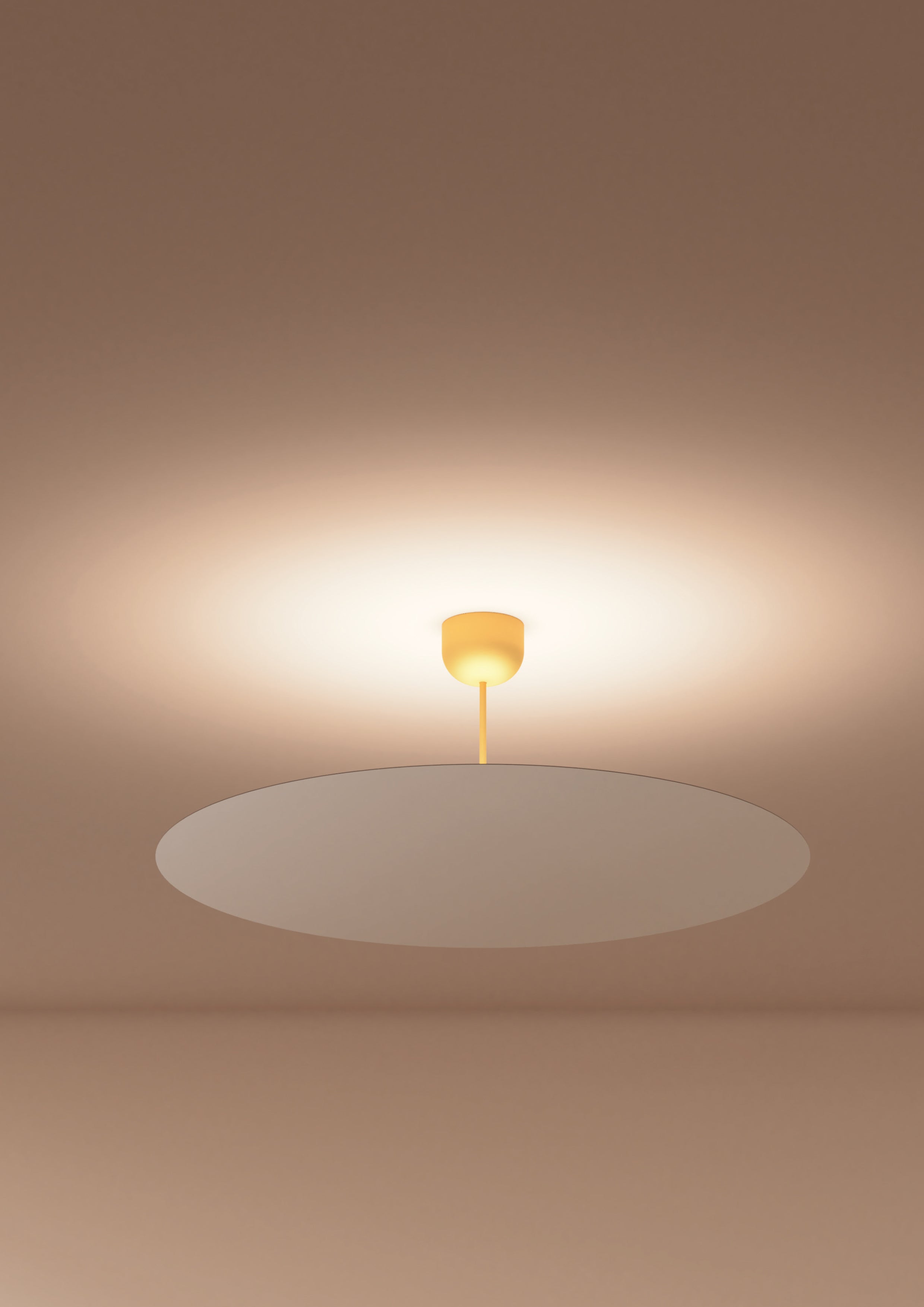 Závesná lampa MILLIMETRO mosadzná s efektom zrkadla