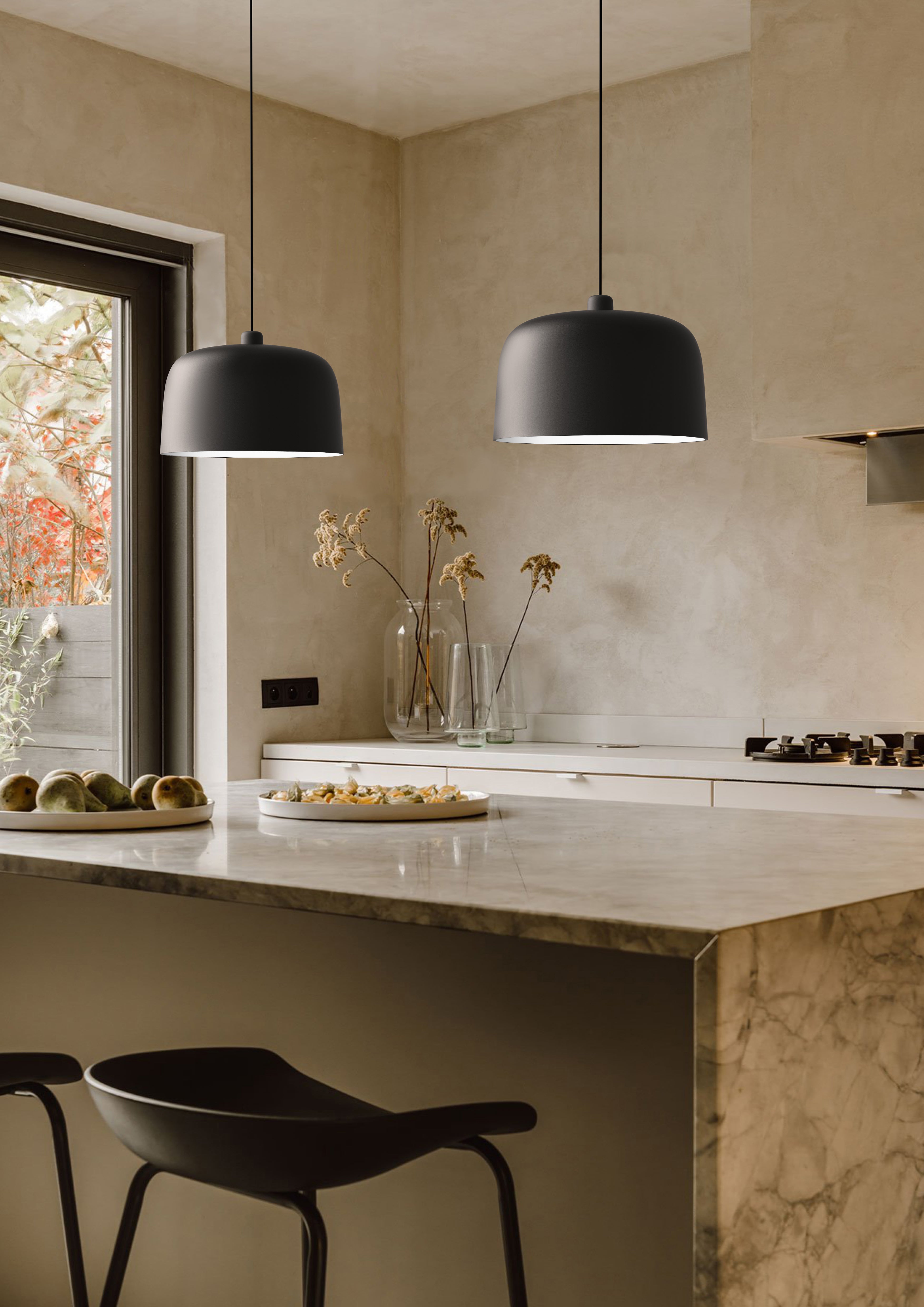 Závesná lampa ZILE šedá