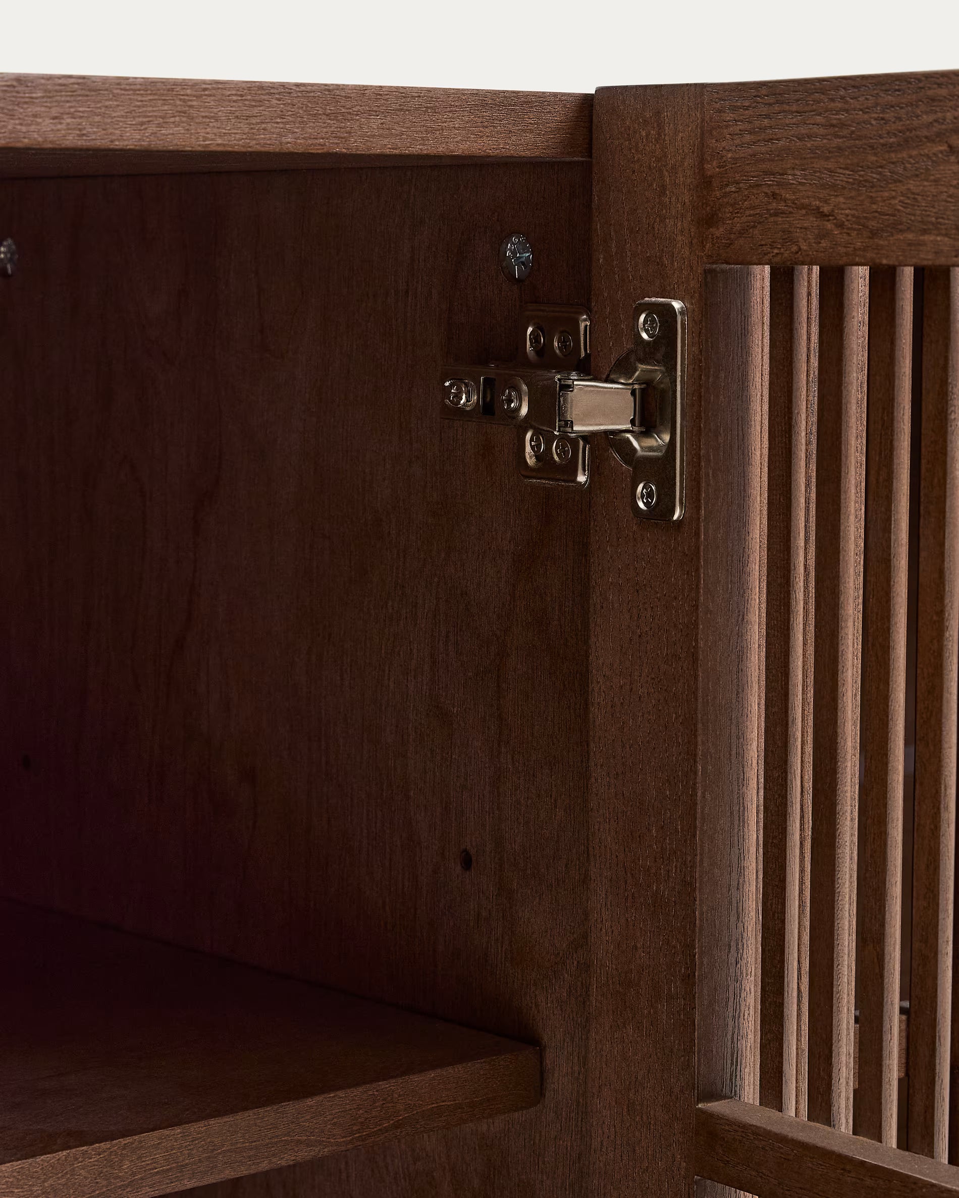 BEYLA Chest of Drawers dark brown ash wood