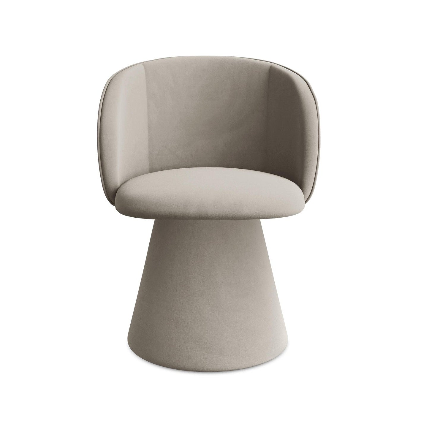 Velvet Chair MAIA taupe