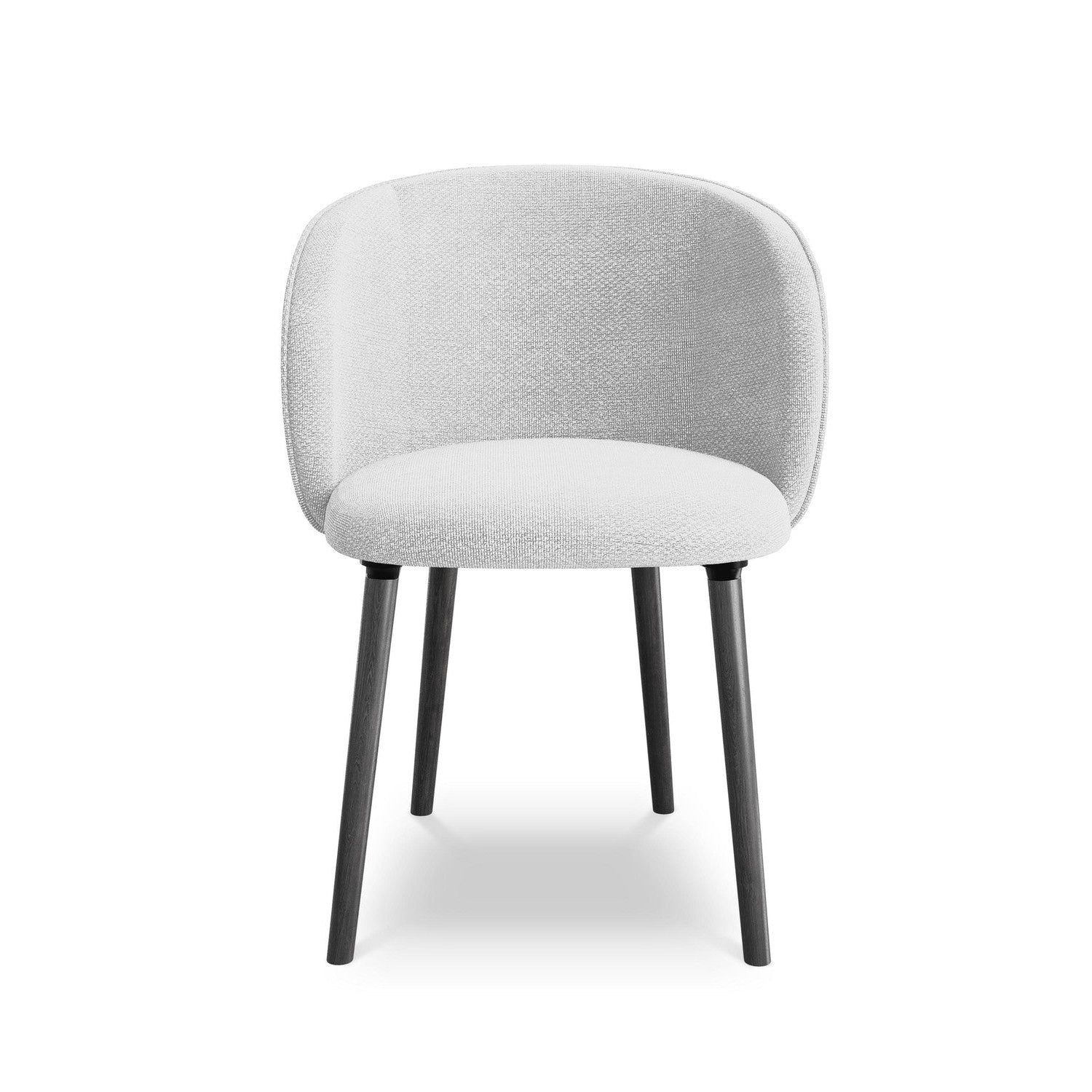 Stolička MAIA strieborný boucle s čiernym dubovým podstavcom