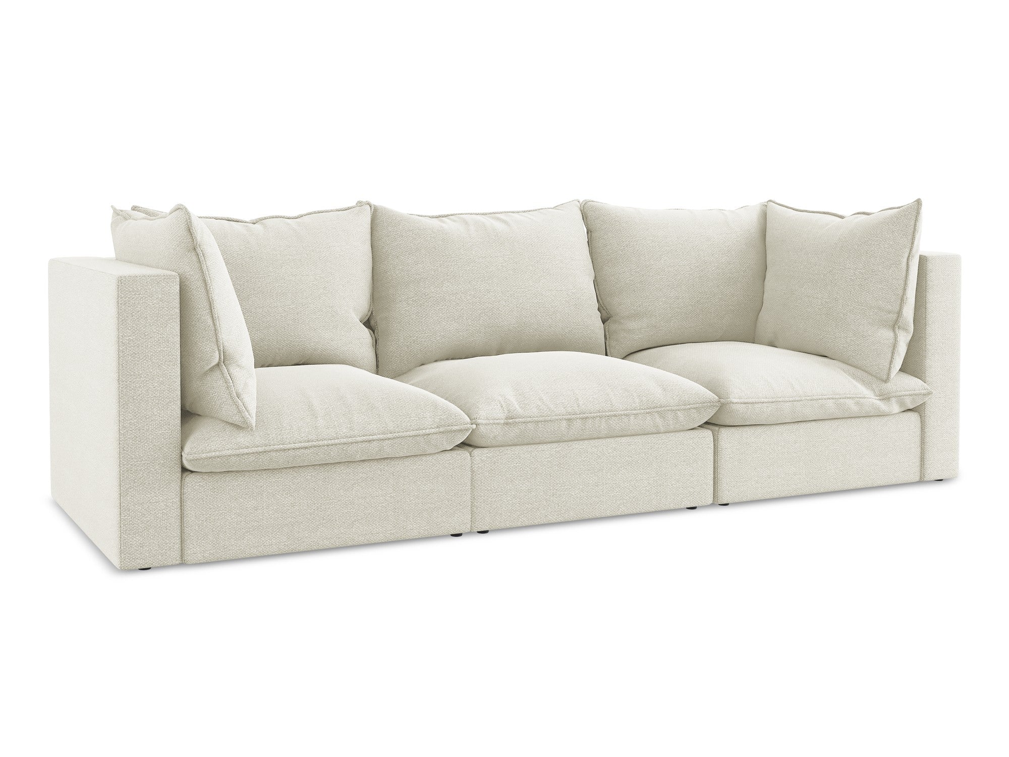3-Seater Sofa MANAO Sand Boucle