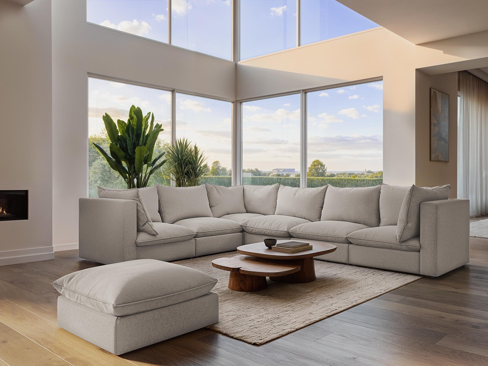 3-Seater Sofa MANAO Terracotta