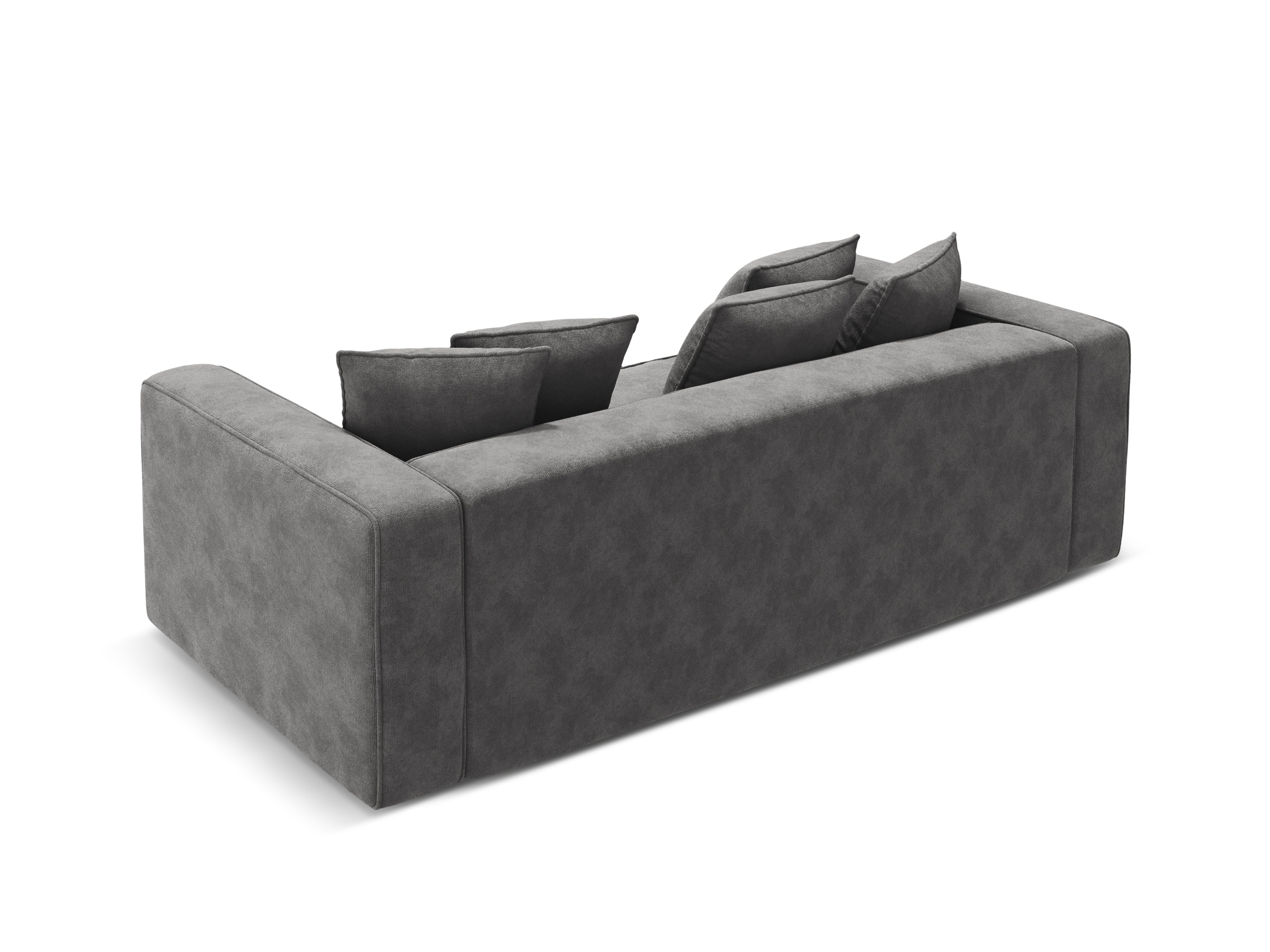 Sofa z jemného velúru s funkciou spania RIBES šedá