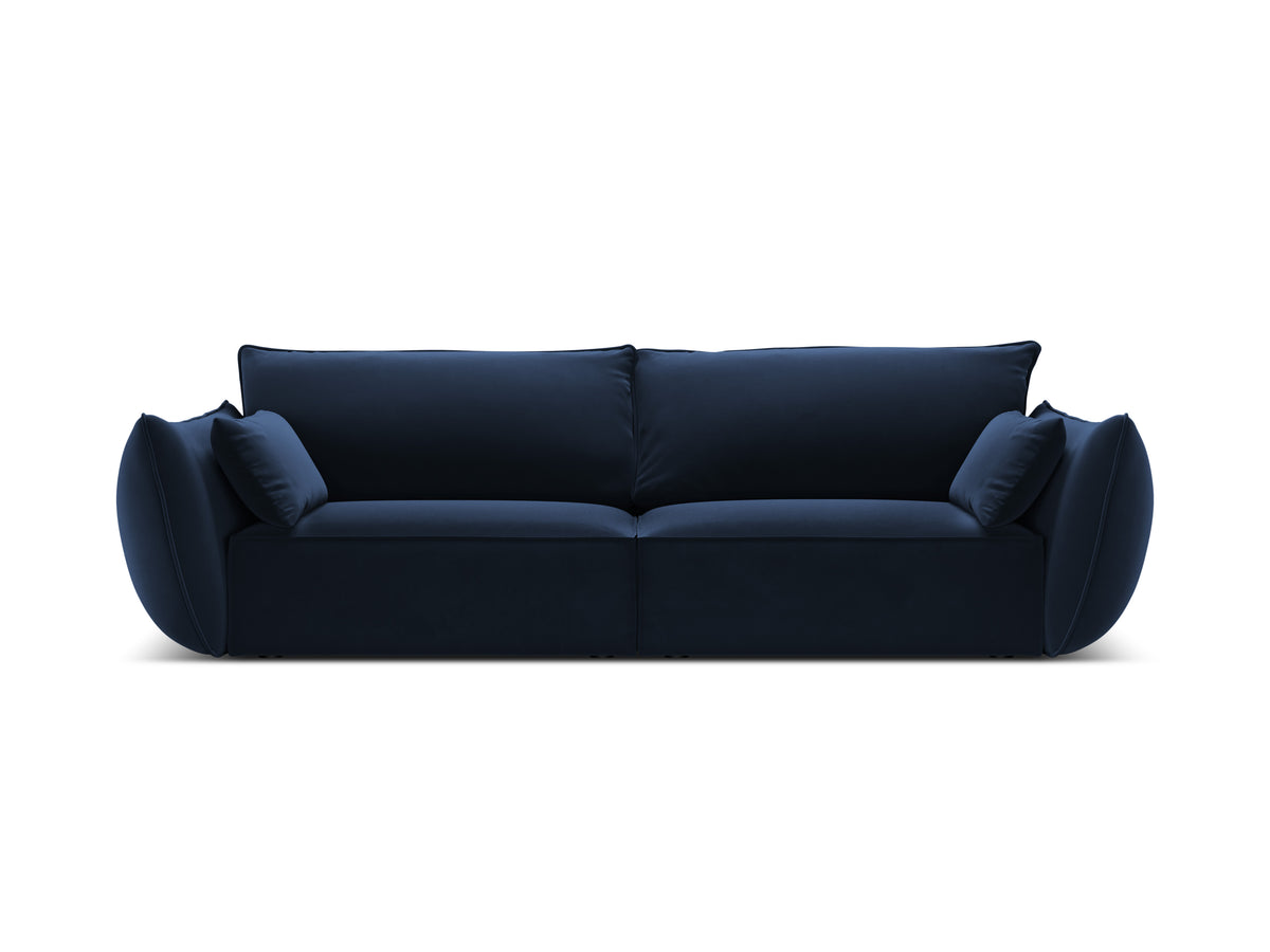 Sofa z jemného velúru 3-miestna VANDA granátová