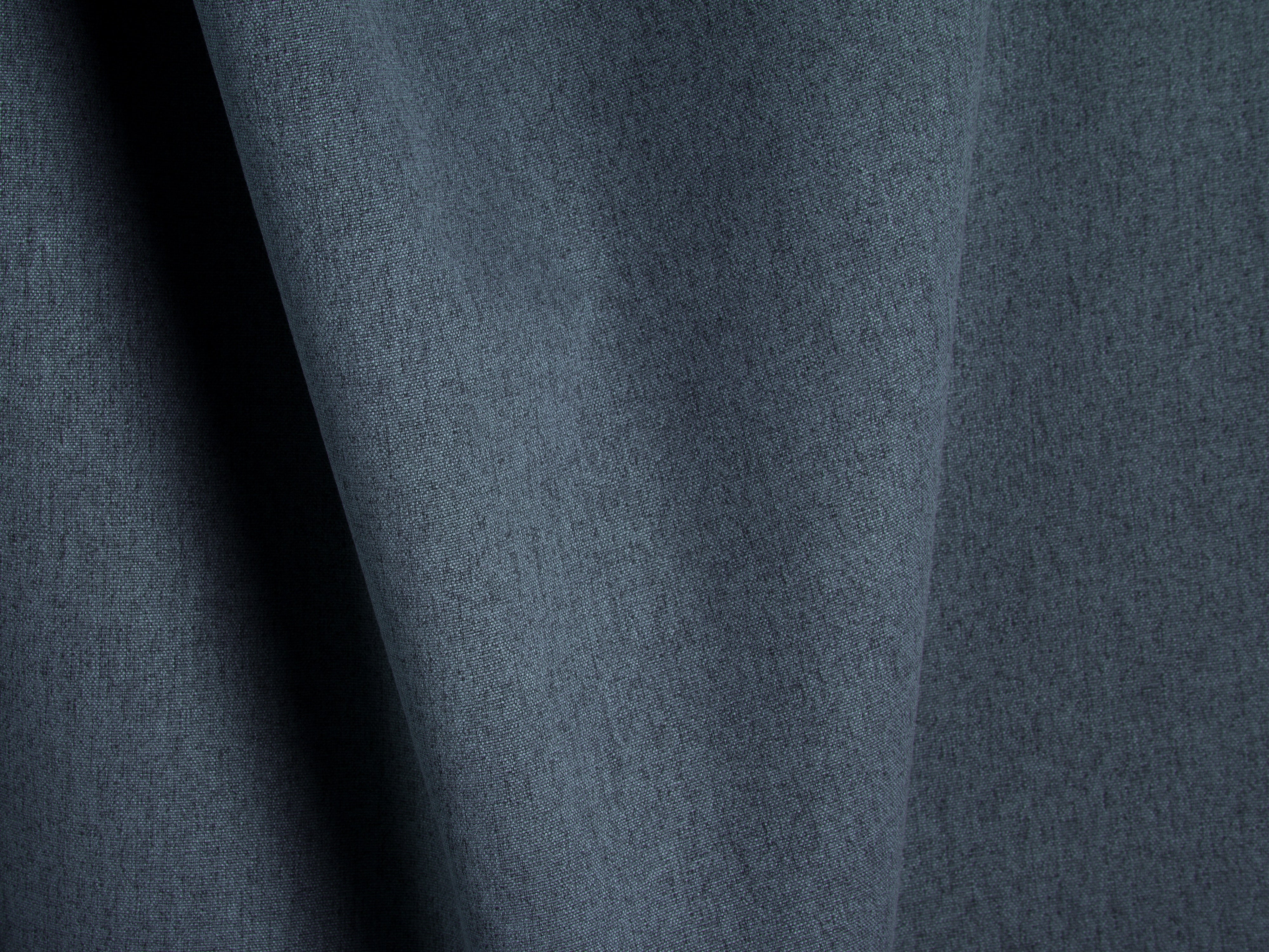 Left-sided corner sofa bed RIBES denim blue chenille