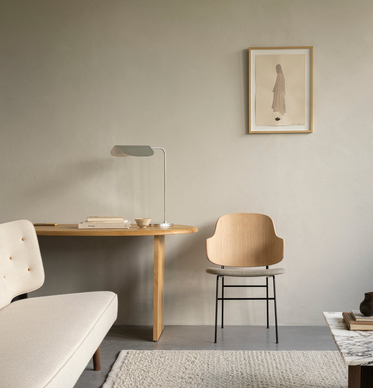 Stolička PENGUIN hnedá koža