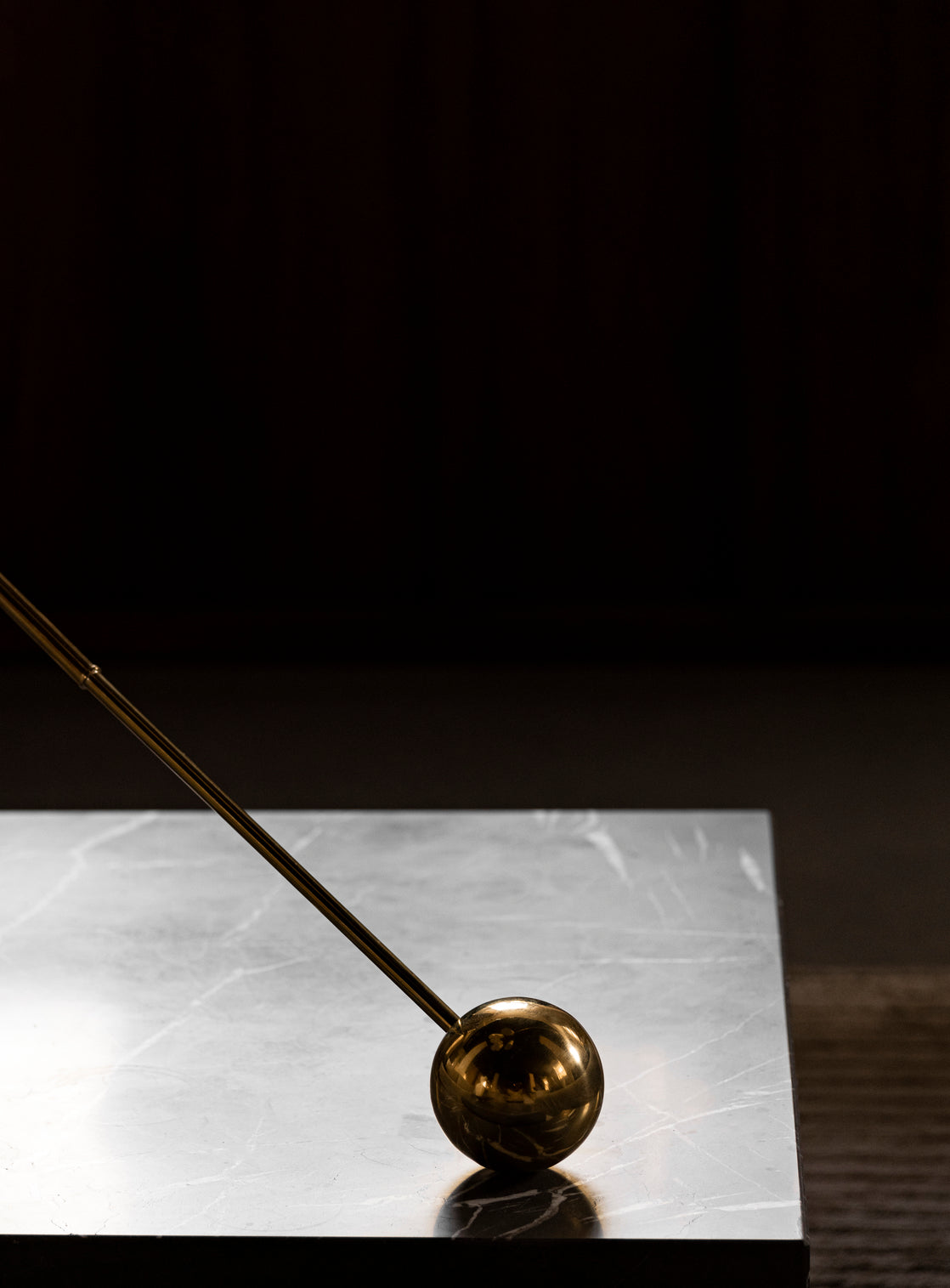 INTERCONNECT Candle Holder in Bronzed Brass