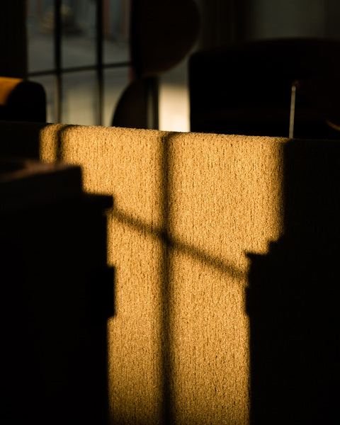 OFFSET light beige armchair