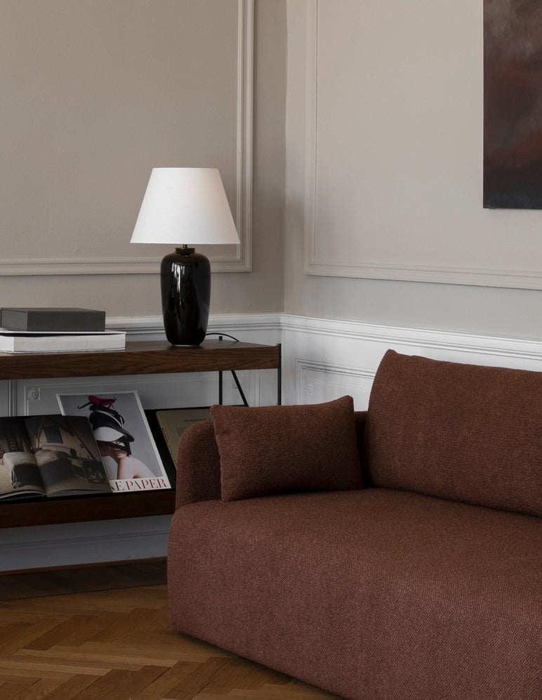 ZET Shelf black oak wood with black frame