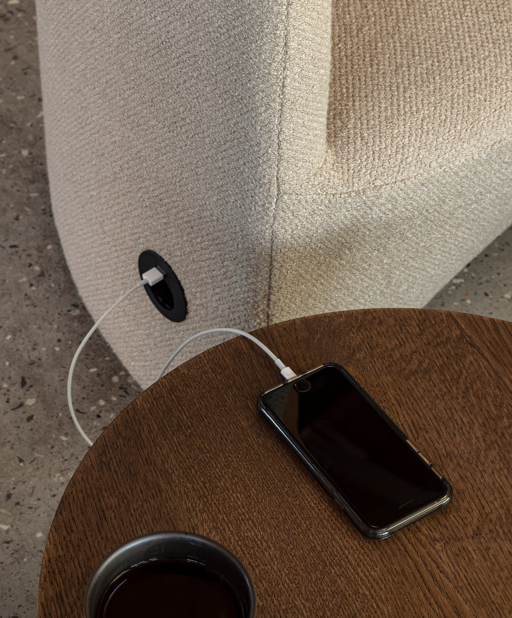 Kreslo s vysokým operadlom TEAROOM svetlo béžové