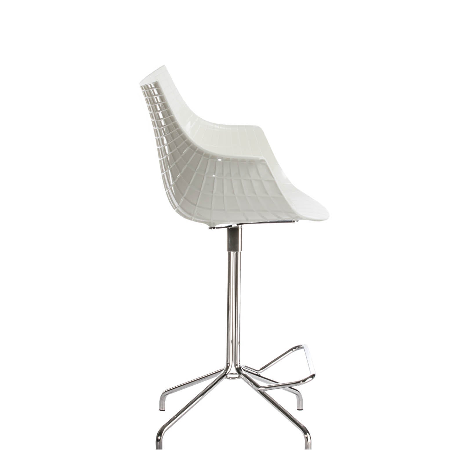 Hoker MERIDIANA biely s chrómovanou základňou