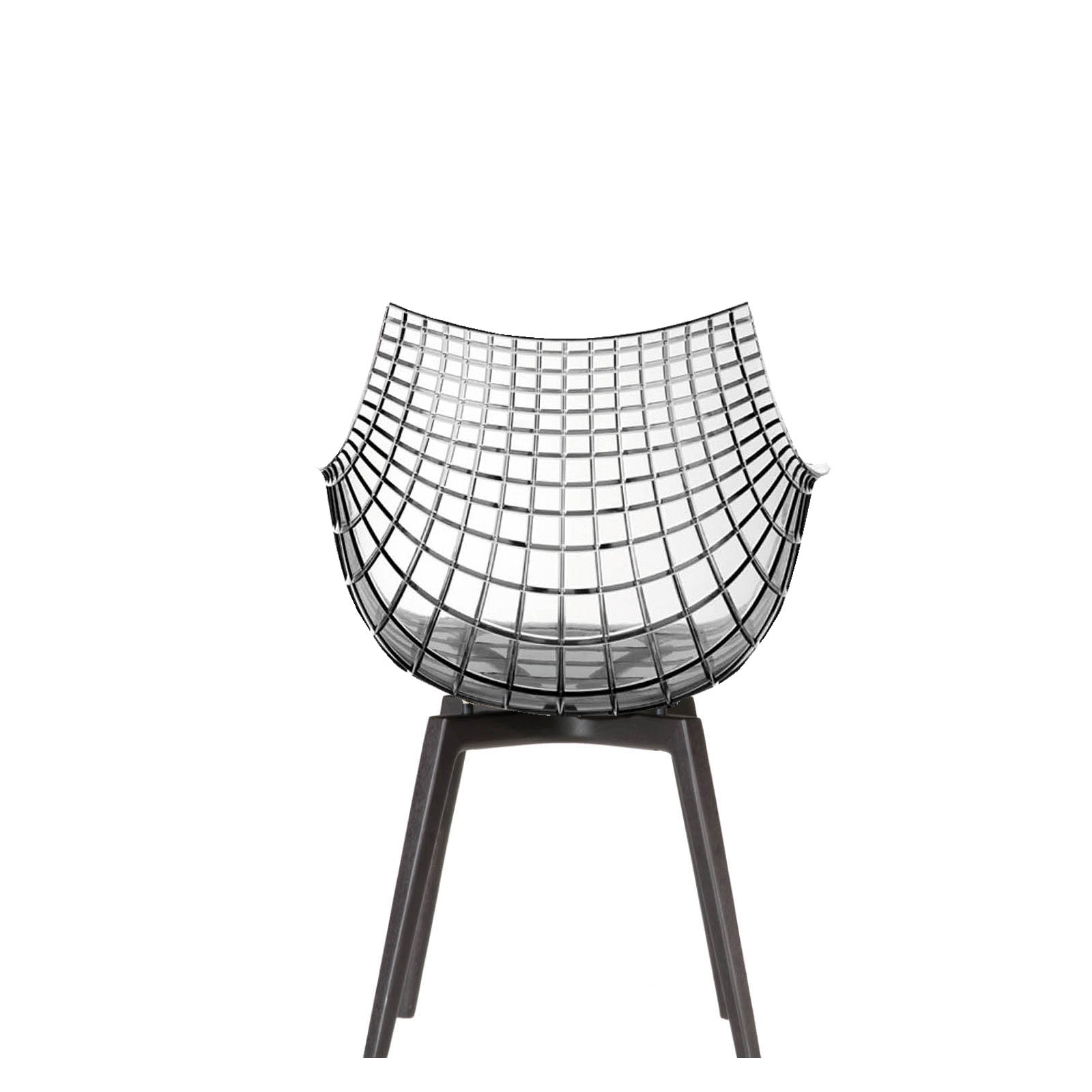 Meridiana chair smoked with black ash base