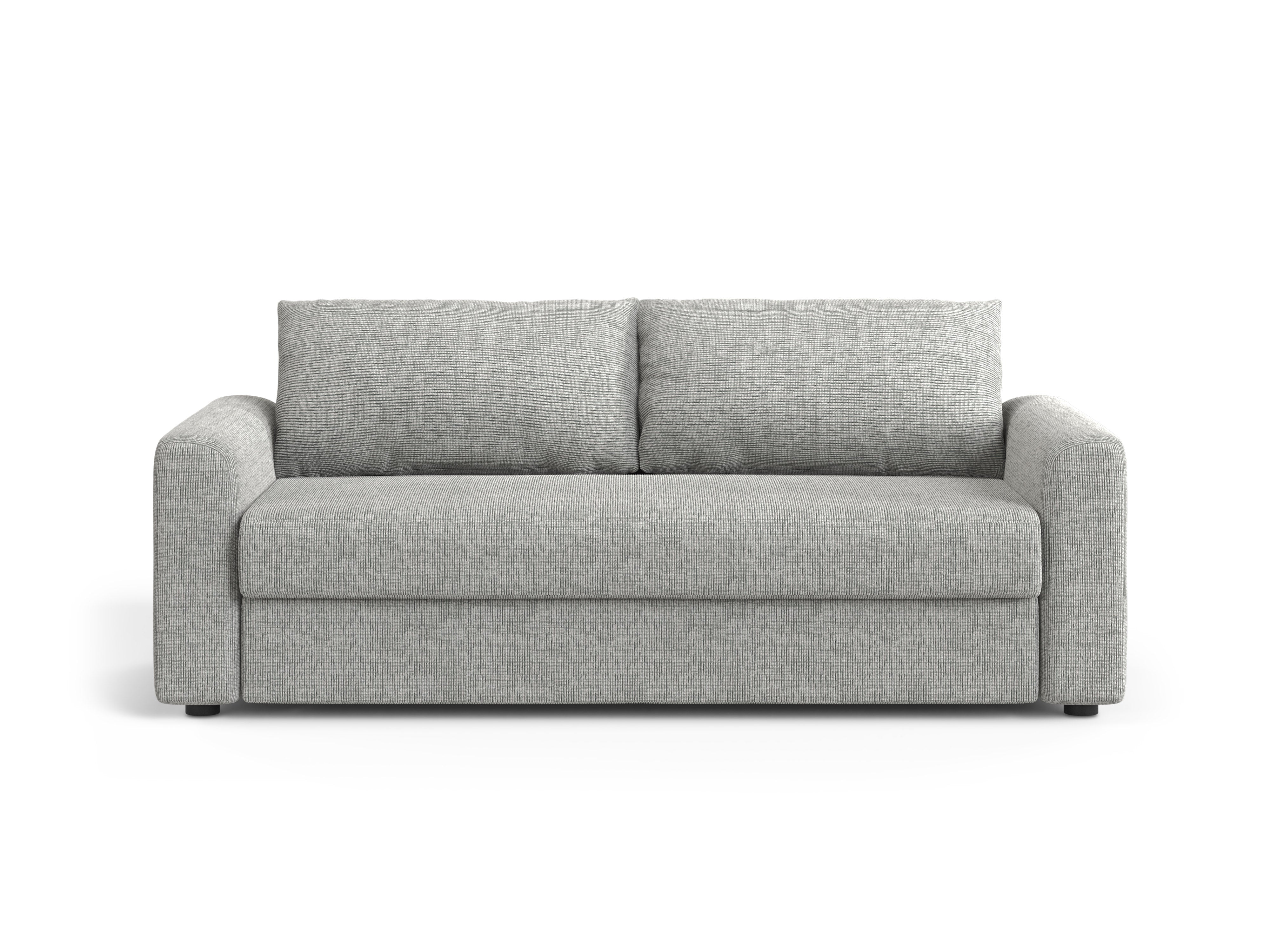3-Seater Sofa with Sleeping Function DAVID Warm Gray Mélange