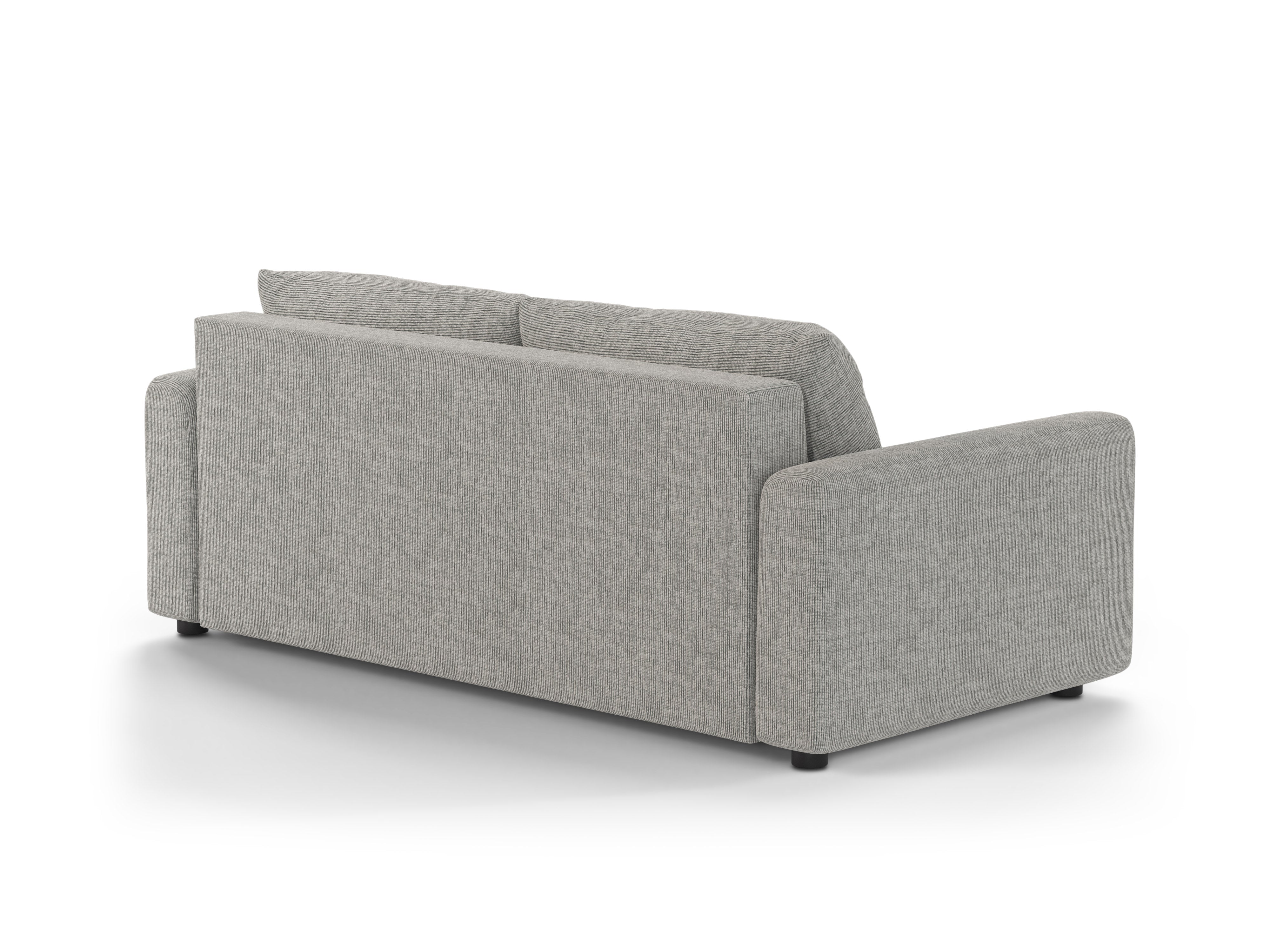 3-Seater Sofa with Sleeping Function DAVID Warm Gray Mélange