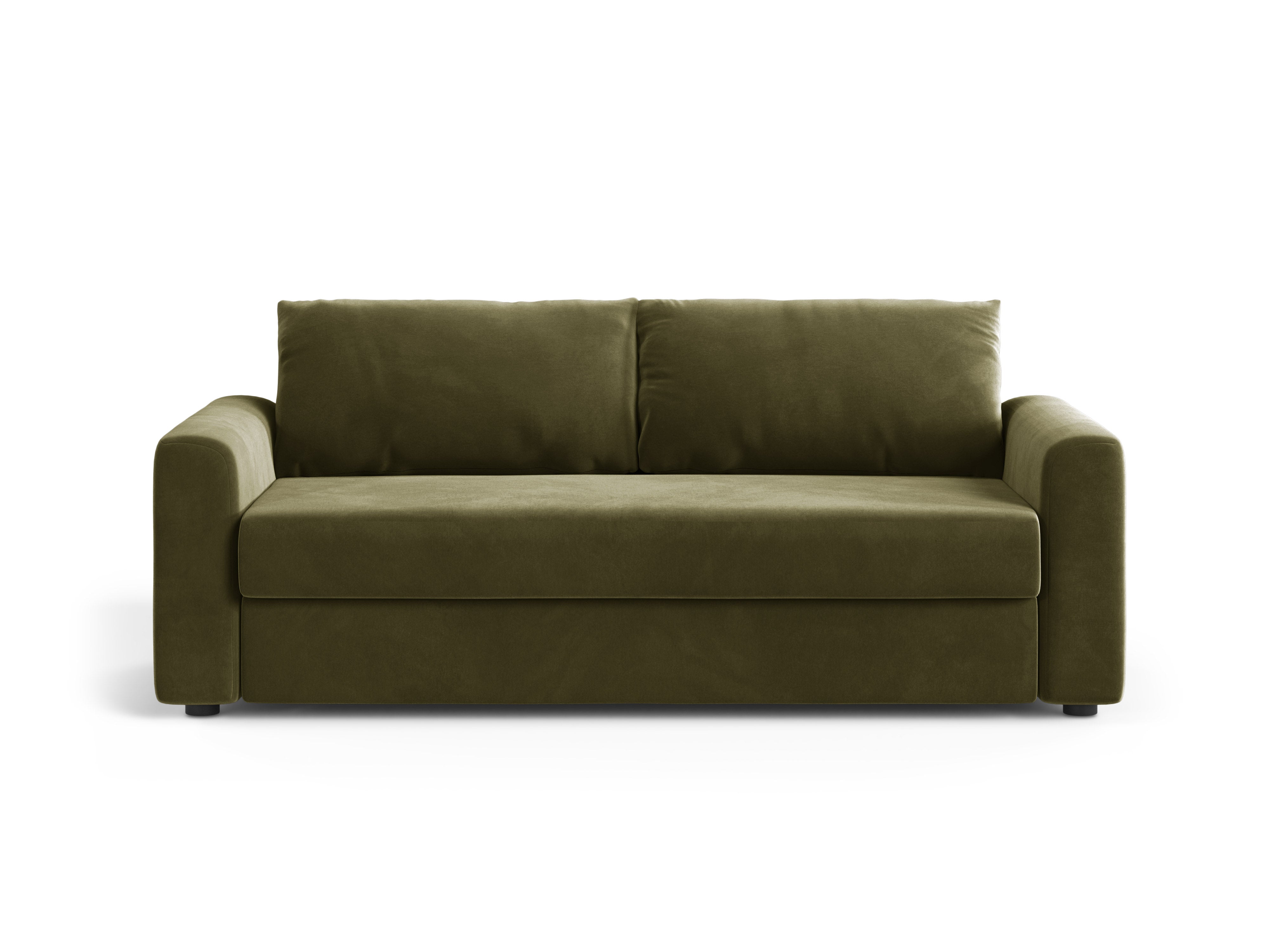 Green 3-Seater Velvet Sofa with Sleeping Function DAVID