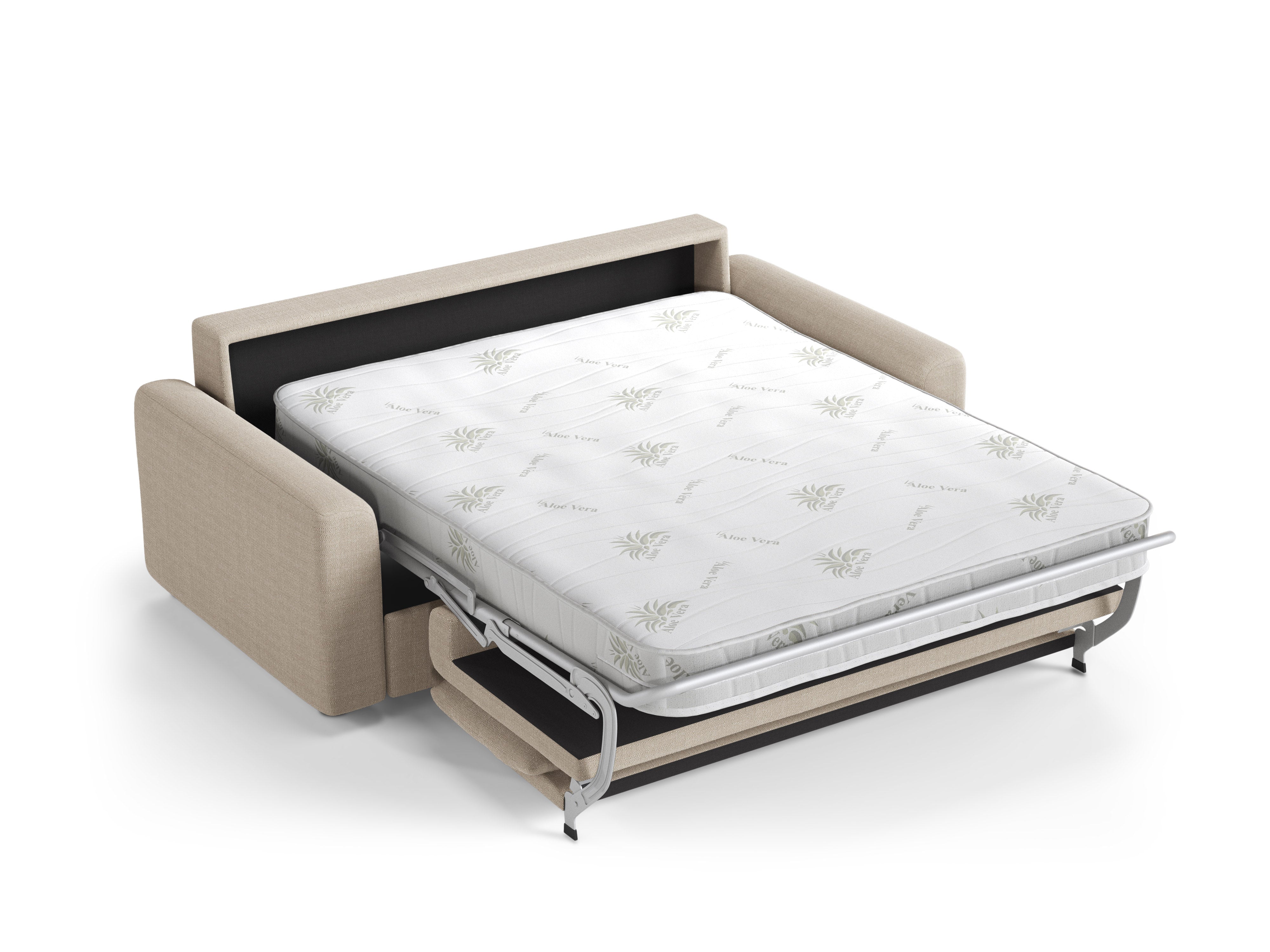 3-Seater Sofa with Sleeping Function DAVID Beige