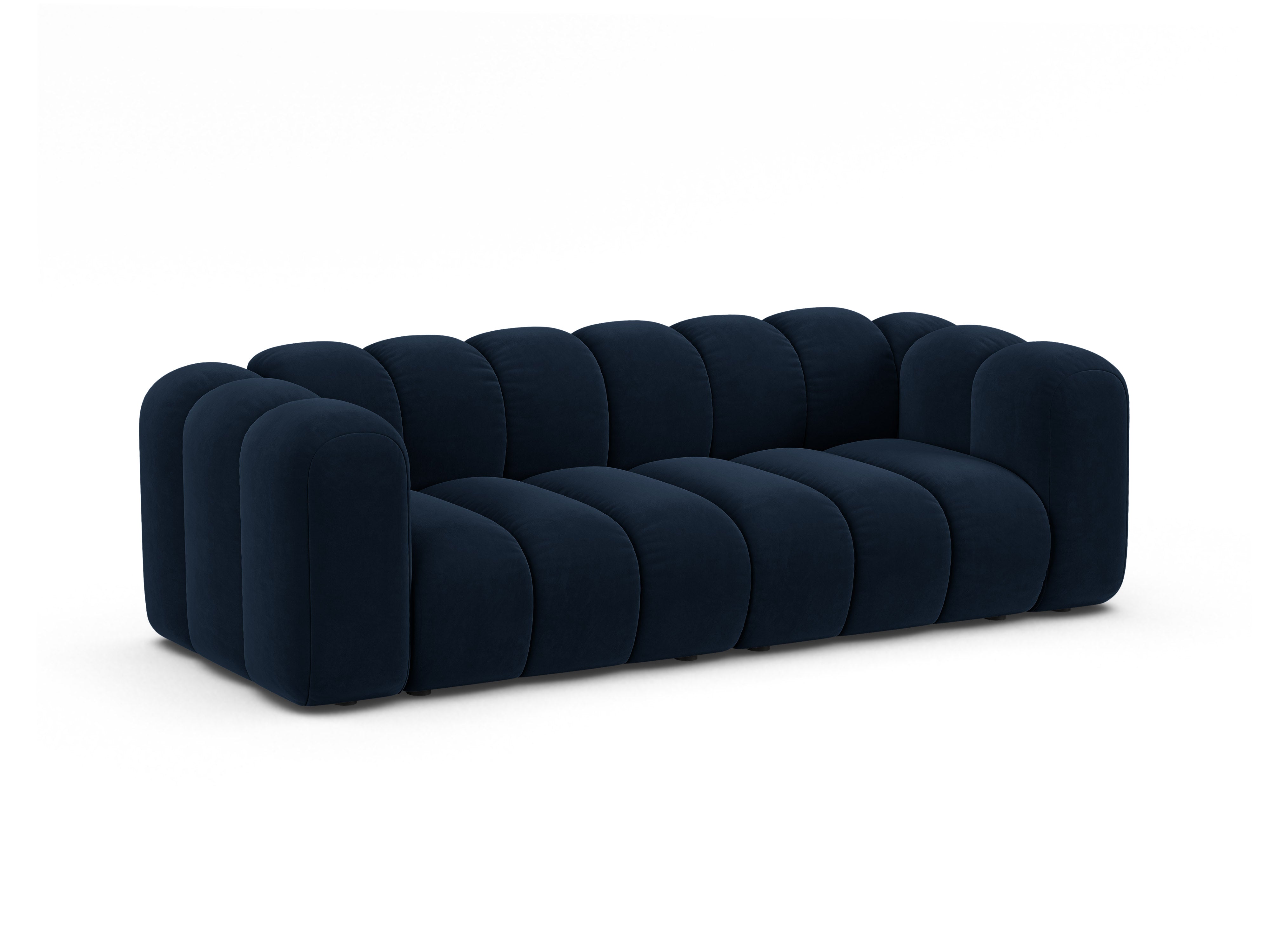 Sofa z jemného velúru 3-miestna LUPINE granátová