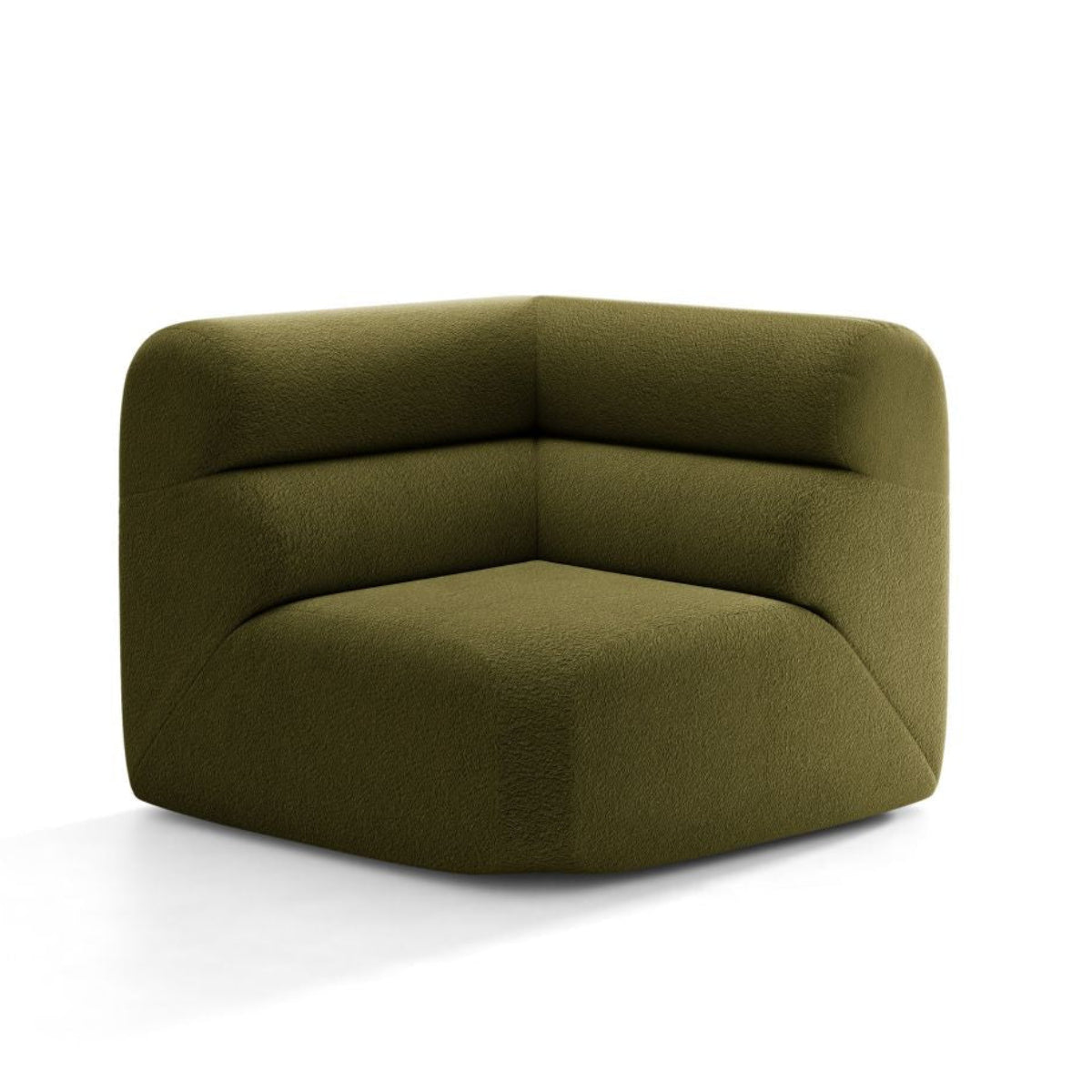 Sofa modulárna NEO - rohový modul olivový boucle