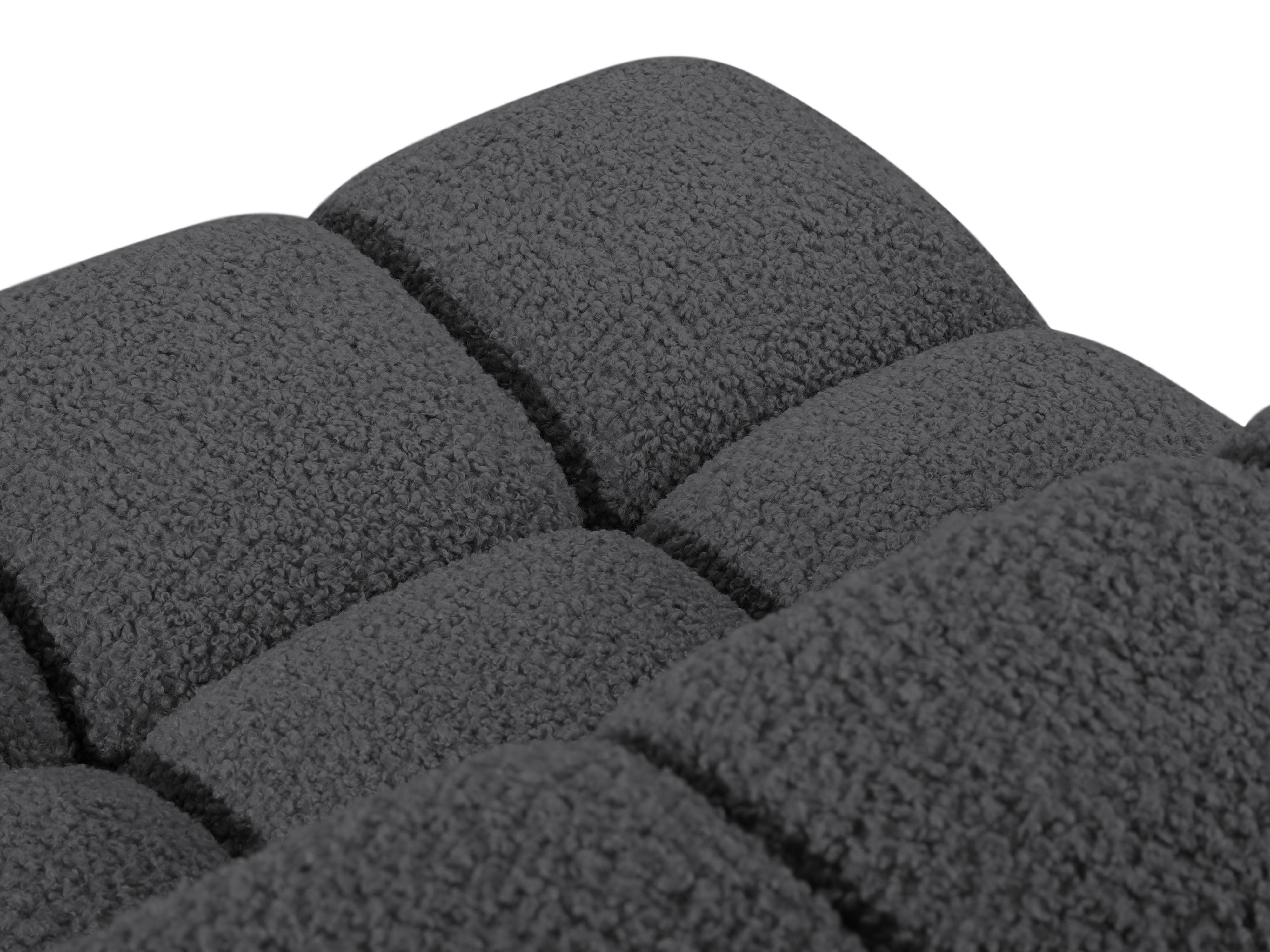 Sofa modulárna BELLIS - rohový modul grafitový boucle