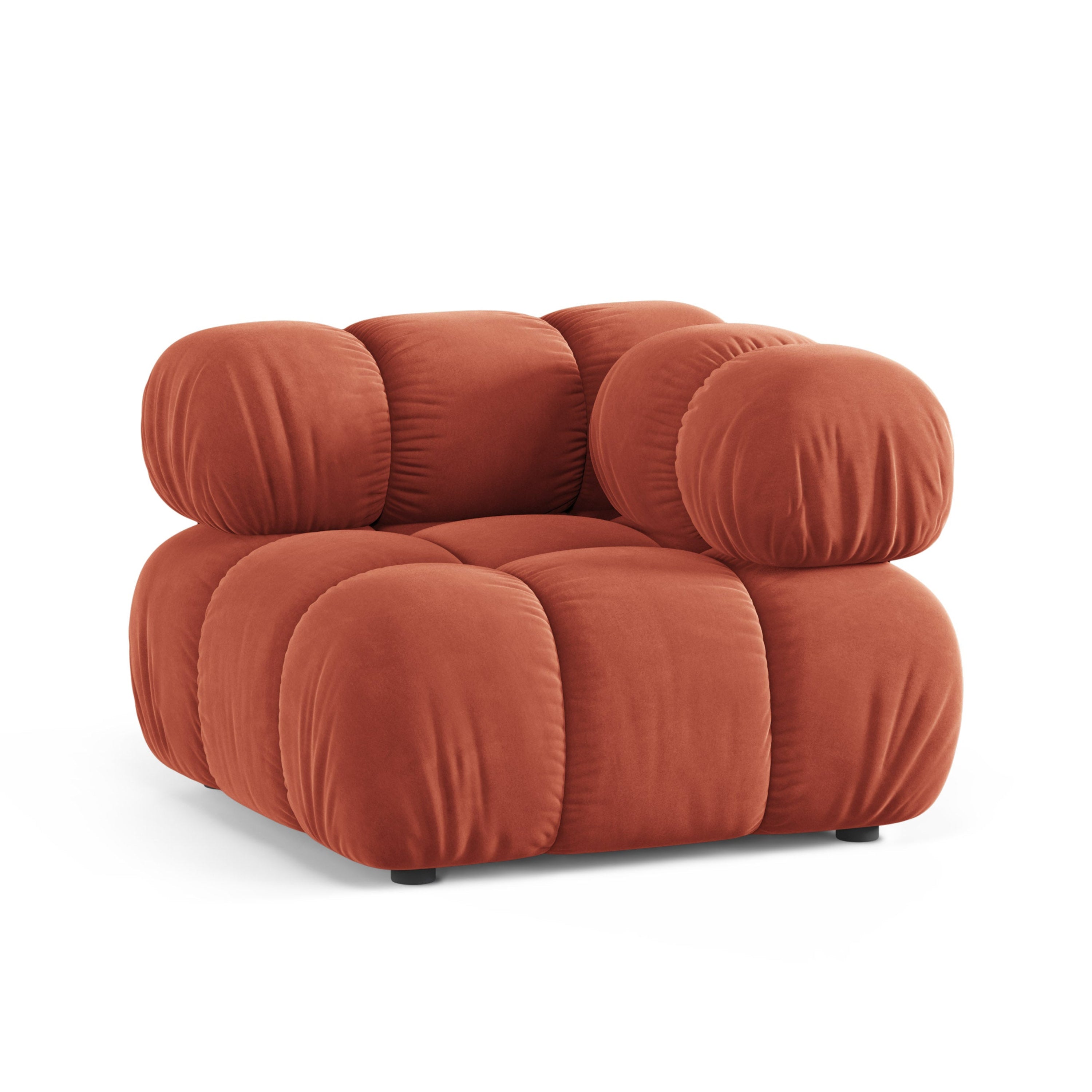 Sofa modulárna BELLIS - rohový modul koralový zamat