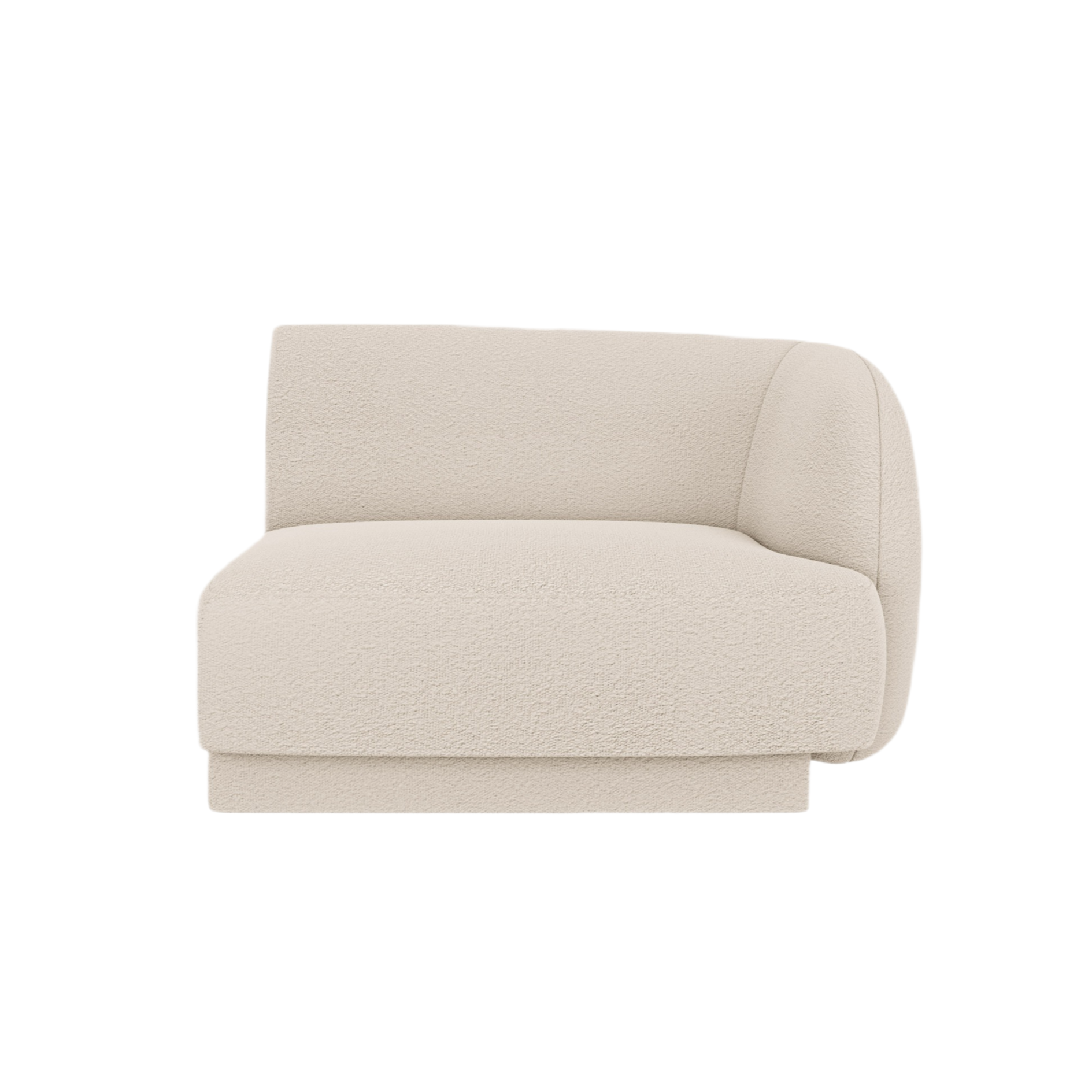 Sofa modulárna MILEY - pravý modul béžový boucle