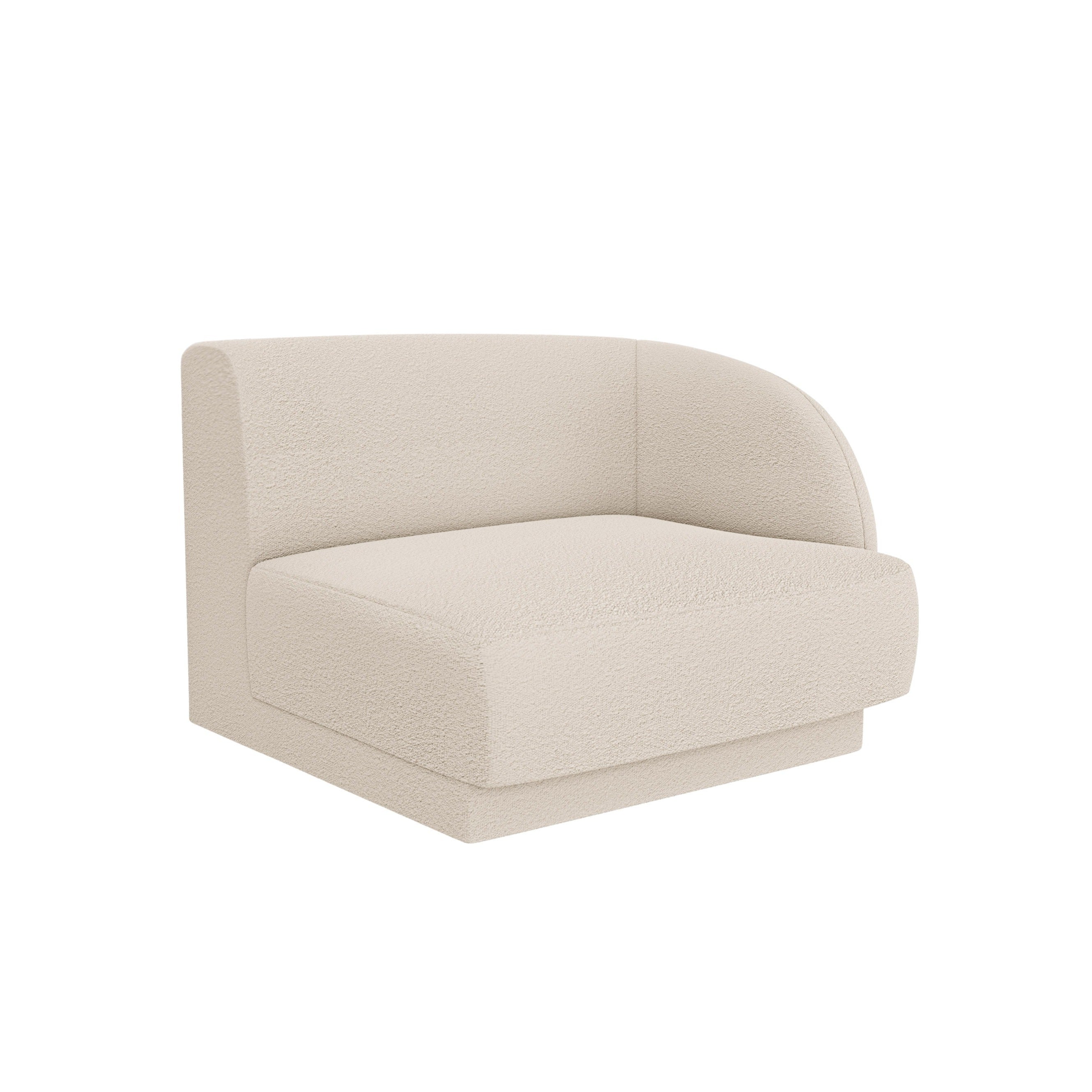 Sofa modulárna MILEY - pravý modul béžový boucle