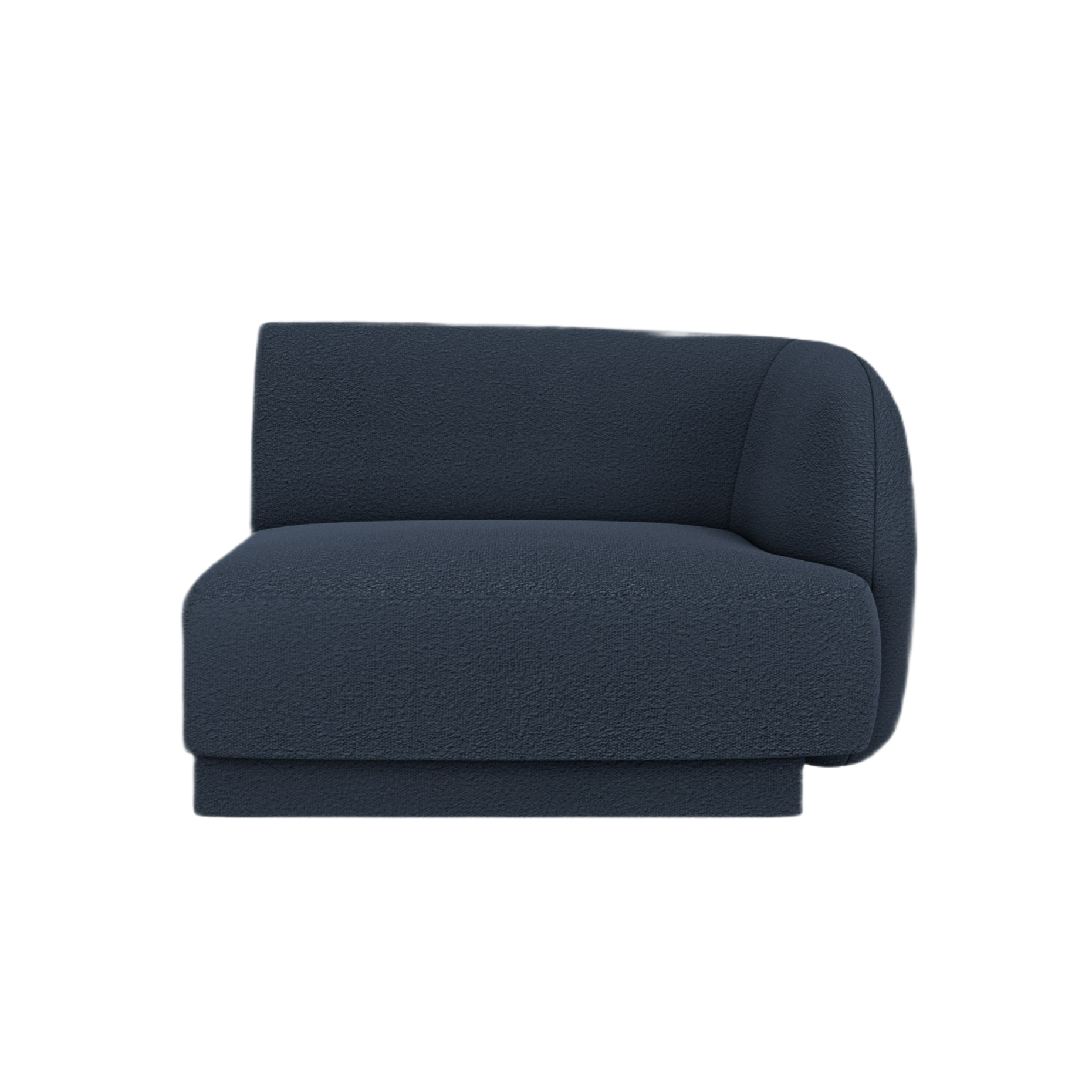 Sofa modulárna MILEY - pravý modul tmavomodrý boucle