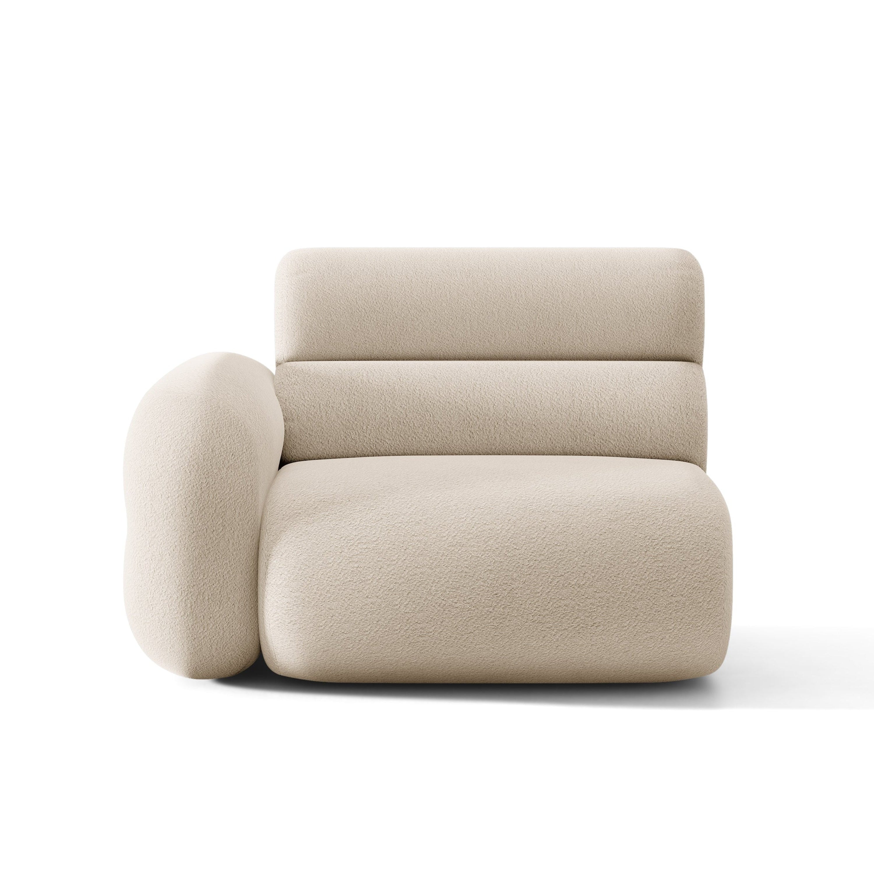Sofa modulárna NEO - ľavý modul béžový boucle