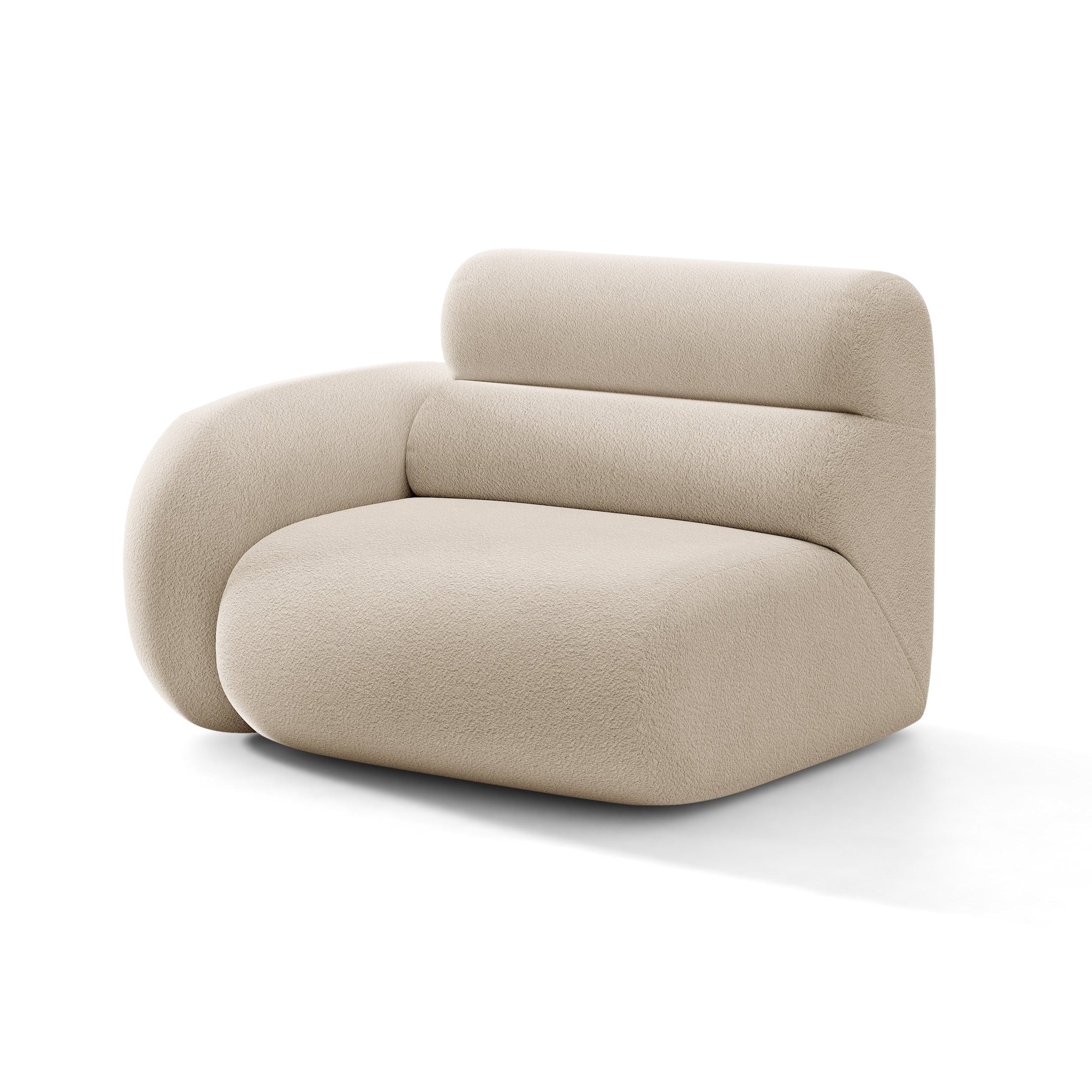 Sofa modulárna NEO - ľavý modul béžový boucle