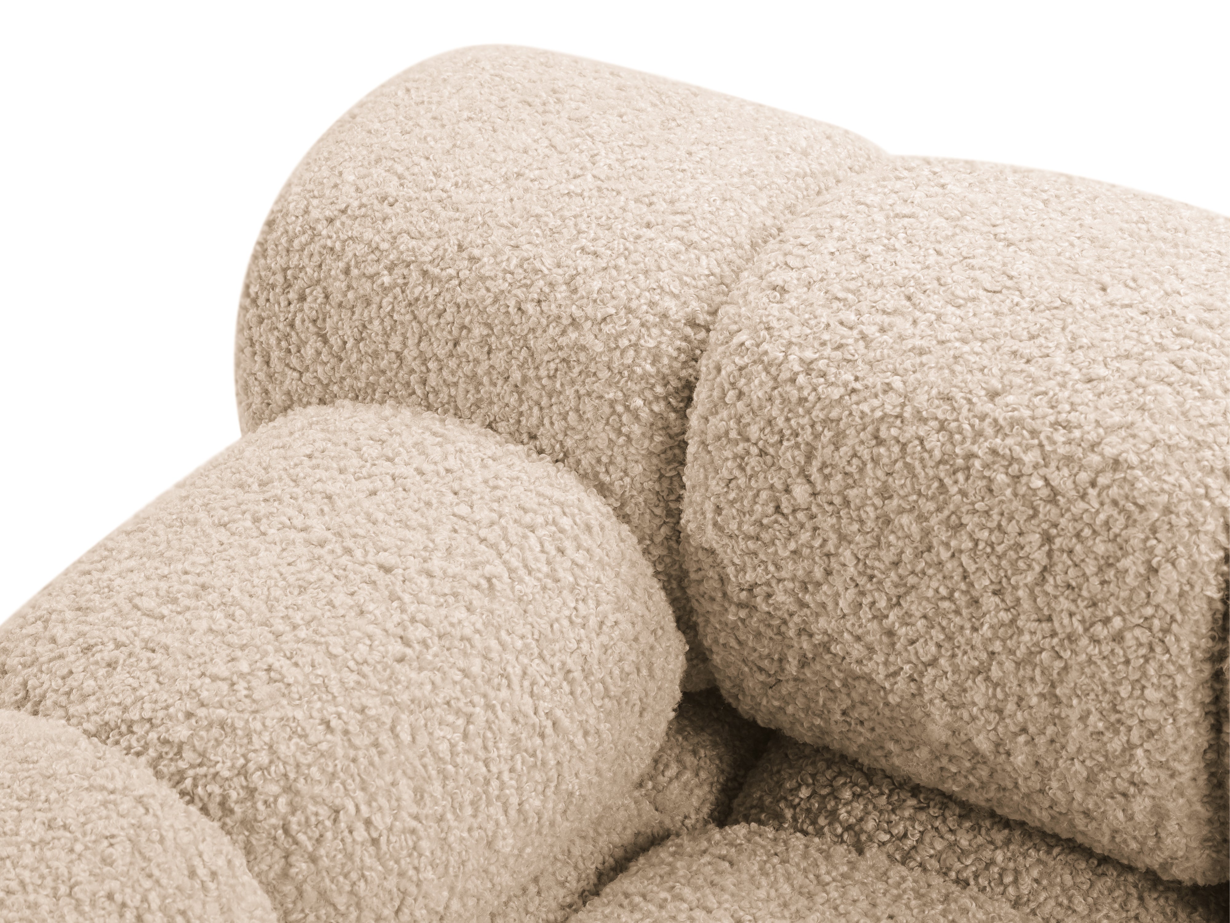 Sofa modulárna BELLIS - ľavý modul pieskový boucle