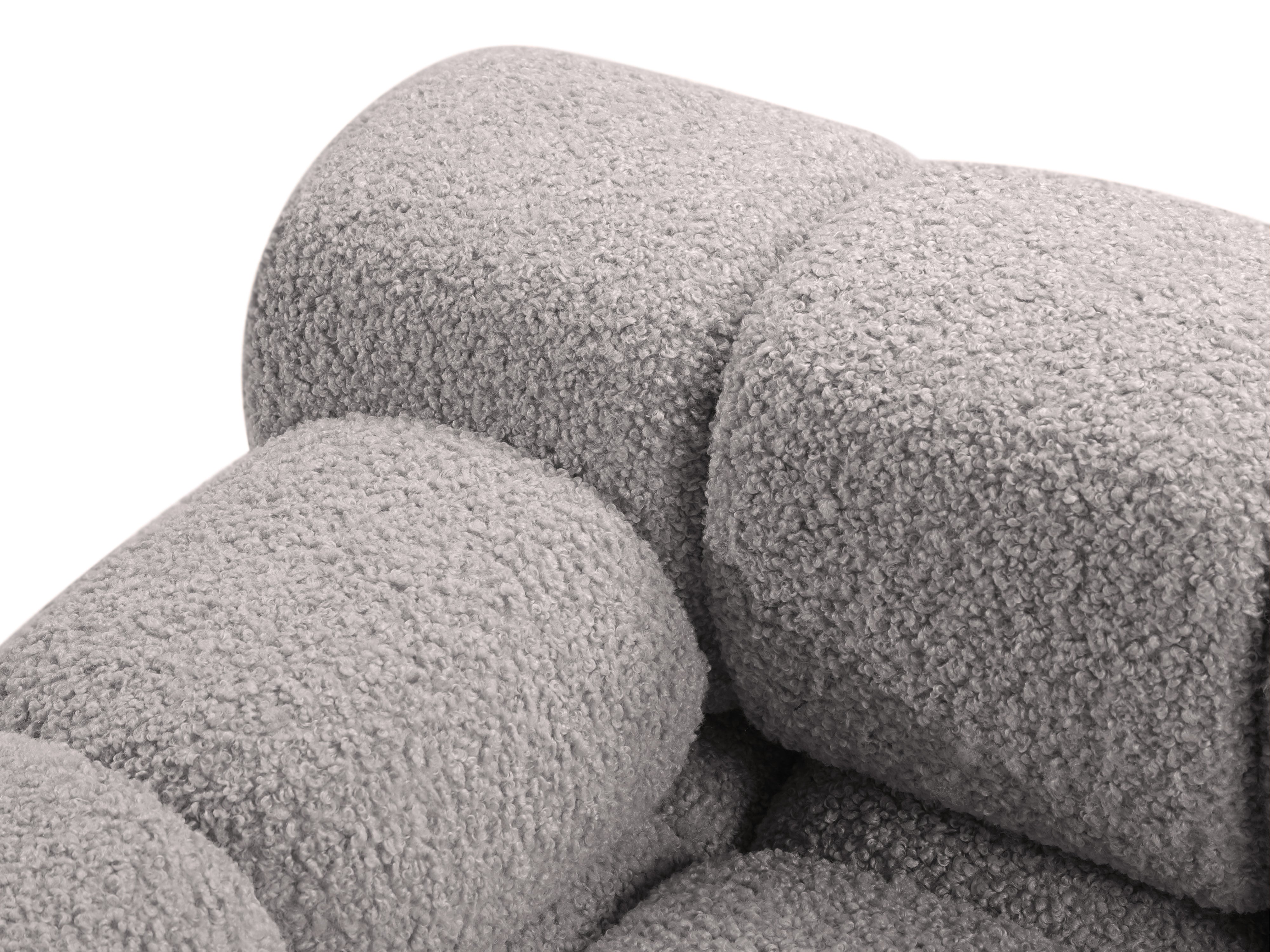 Sofa modulárna BELLIS - ľavý modul šedý boucle
