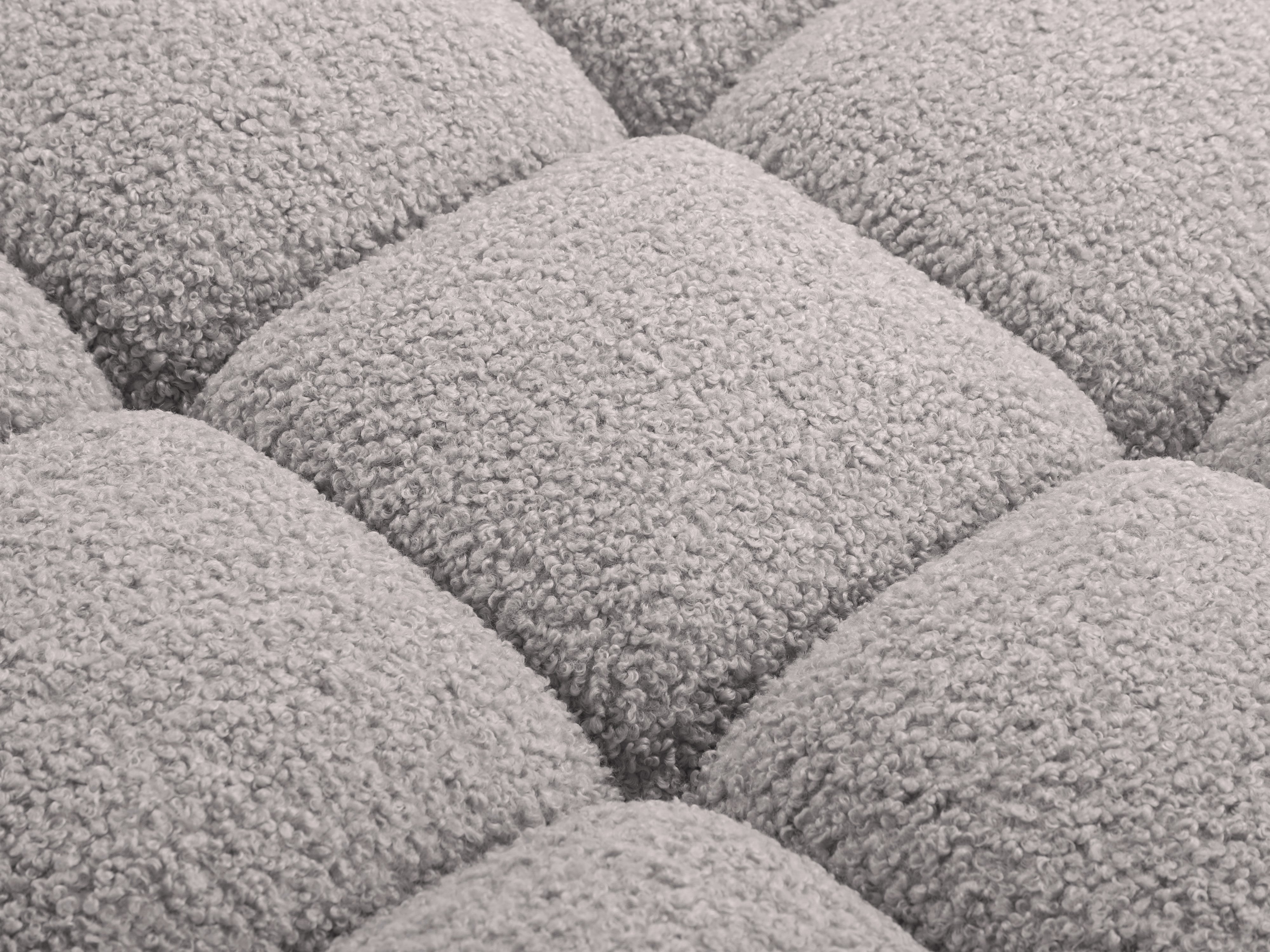 Sofa modulárna BELLIS - ľavý modul šedý boucle