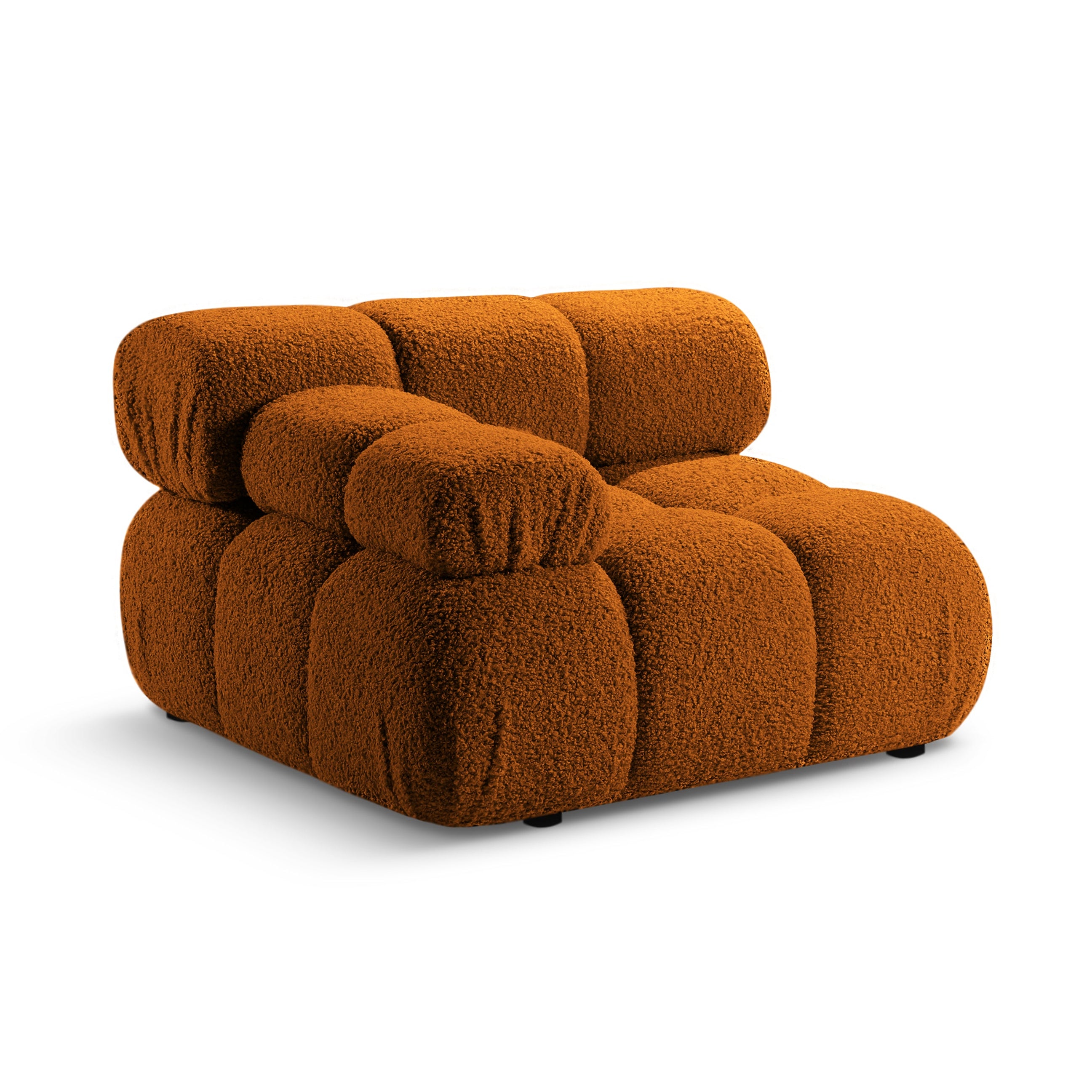 Sofa modulárna BELLIS - ľavý modul tehlový boucle