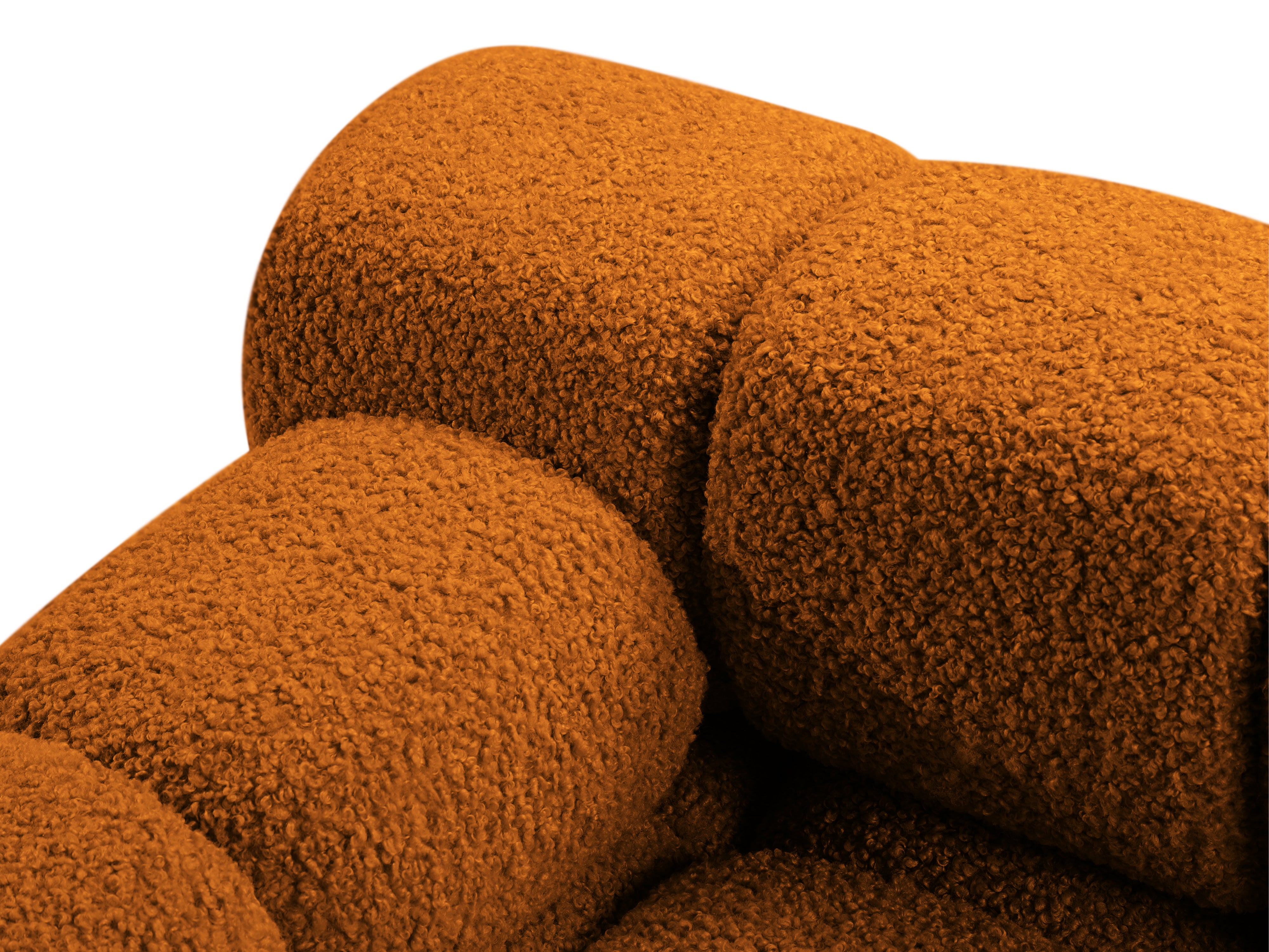 Sofa modulárna BELLIS - ľavý modul tehlový boucle