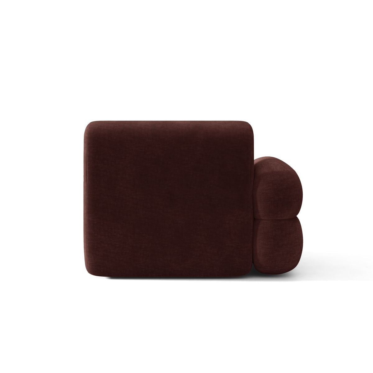 Sofa modulárna NEO - ľavý modul čerešňový šenil