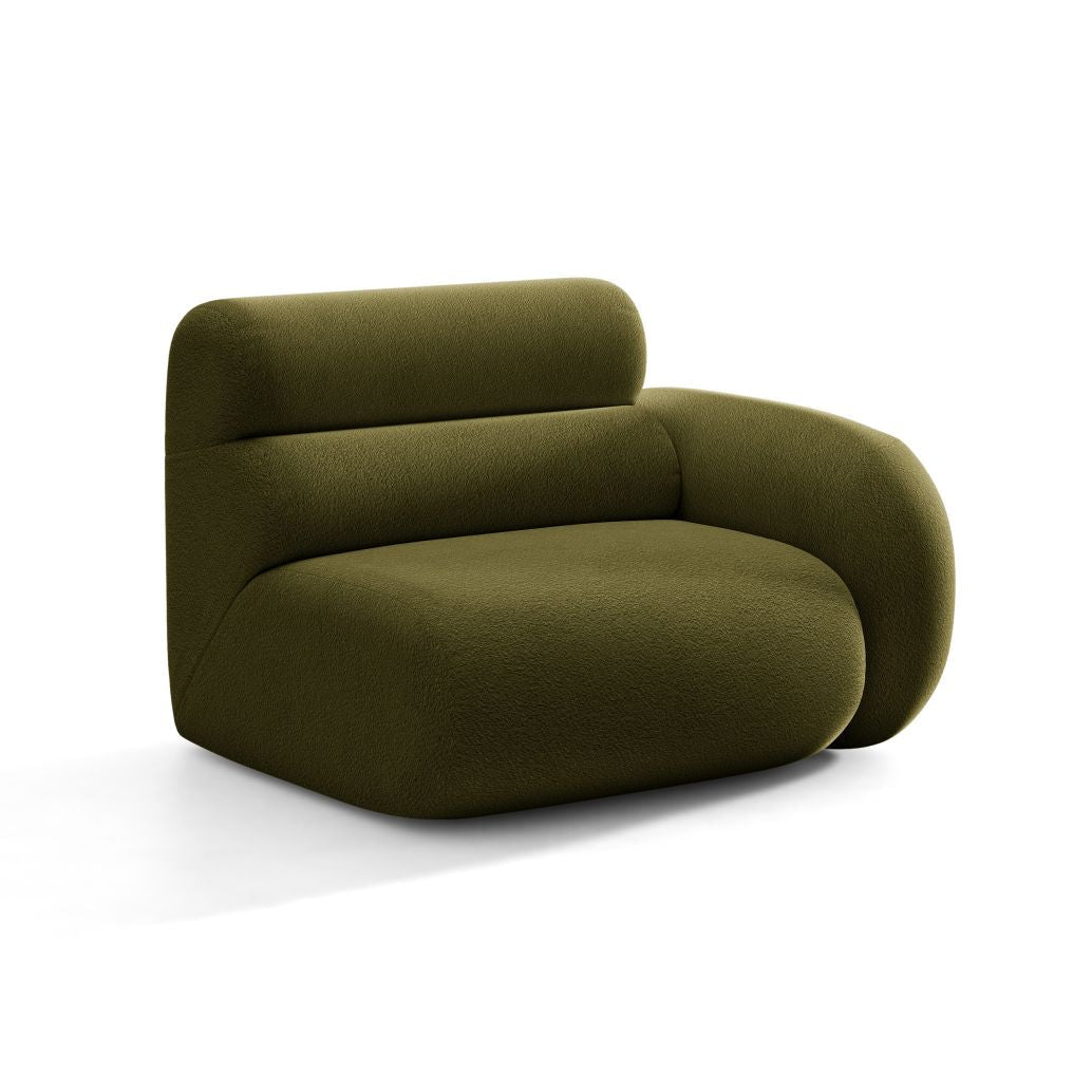 Sofa modulárna NEO - pravý modul olivovej boucle