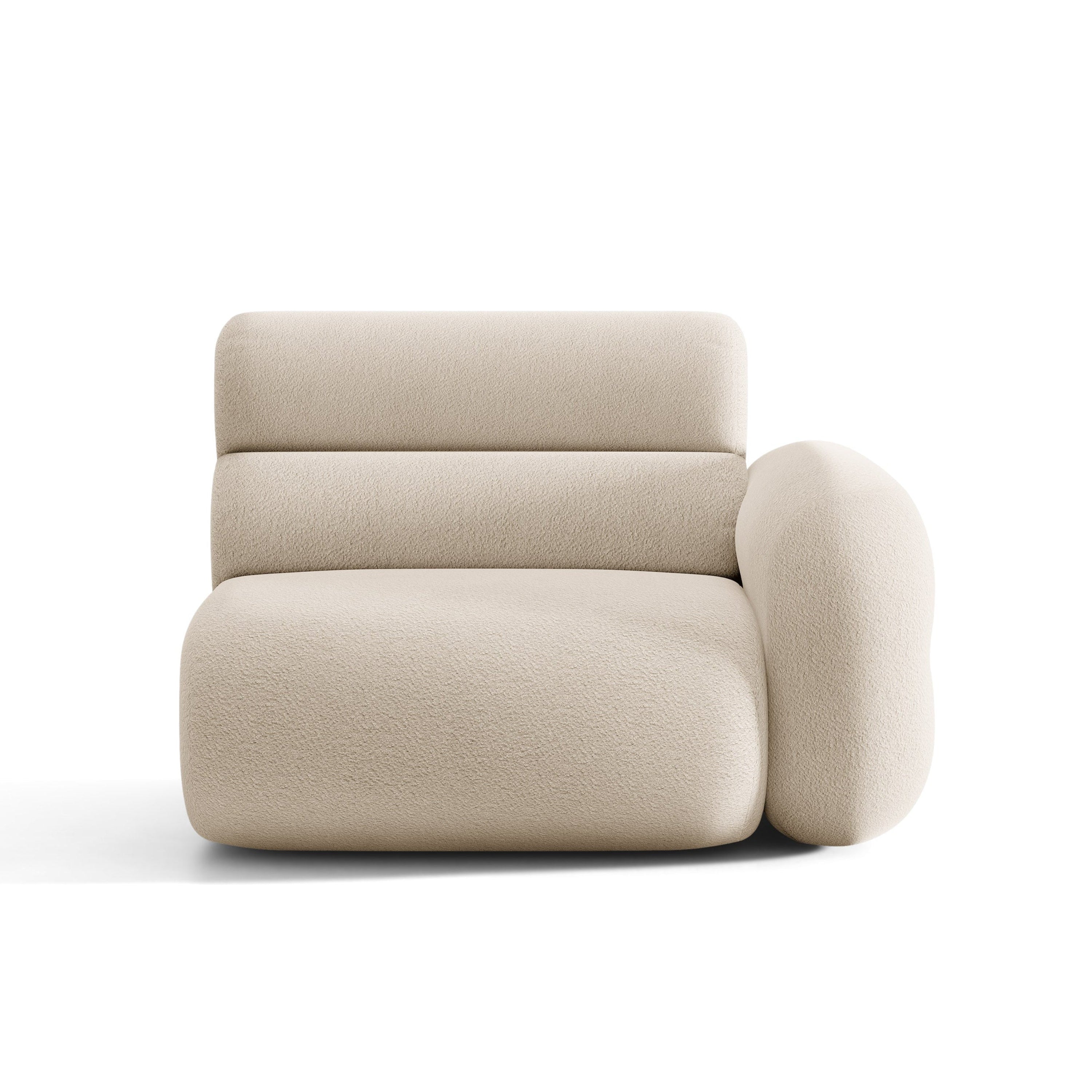 Sofa modulárna NEO - pravý modul béžový boucle