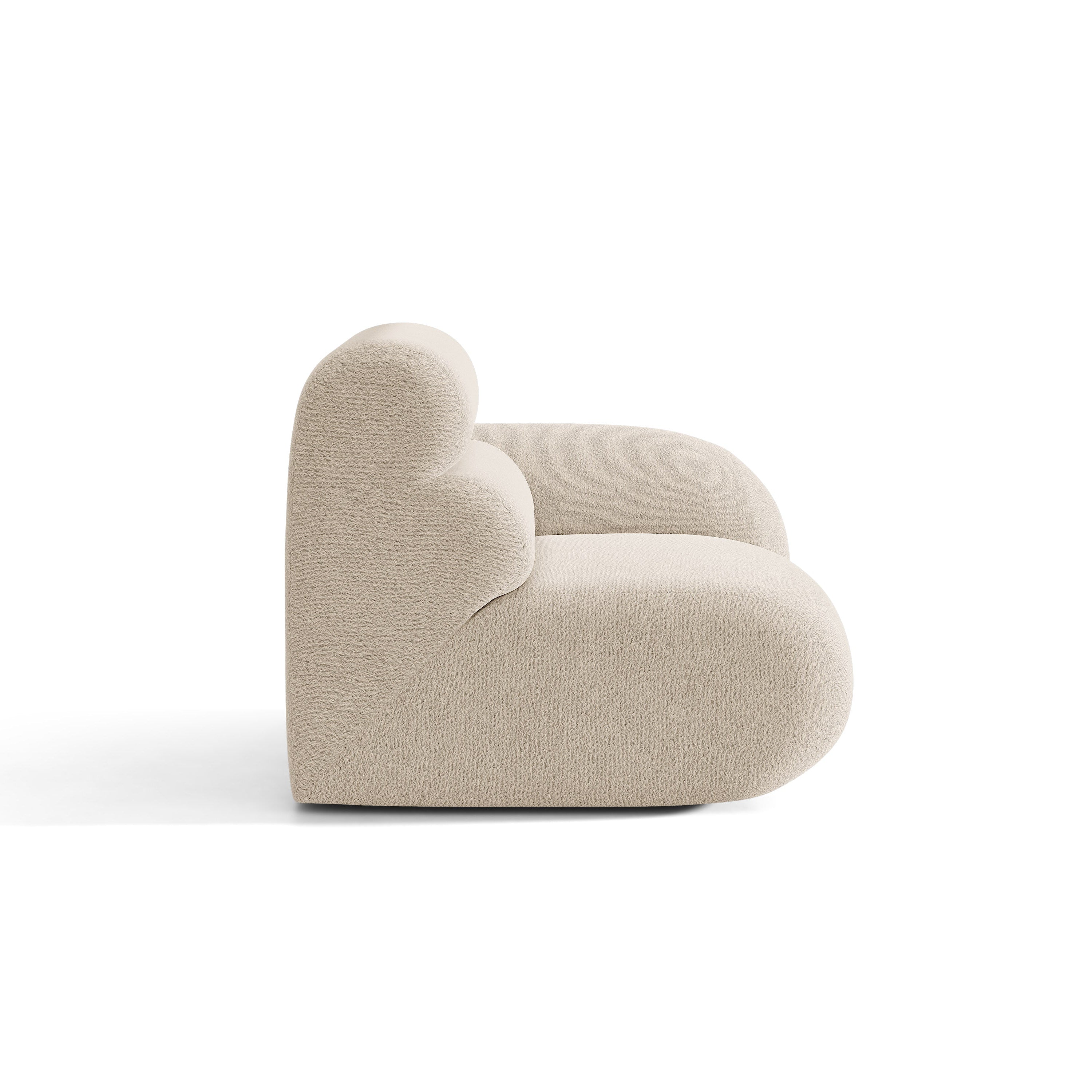 Sofa modulárna NEO - pravý modul béžový boucle