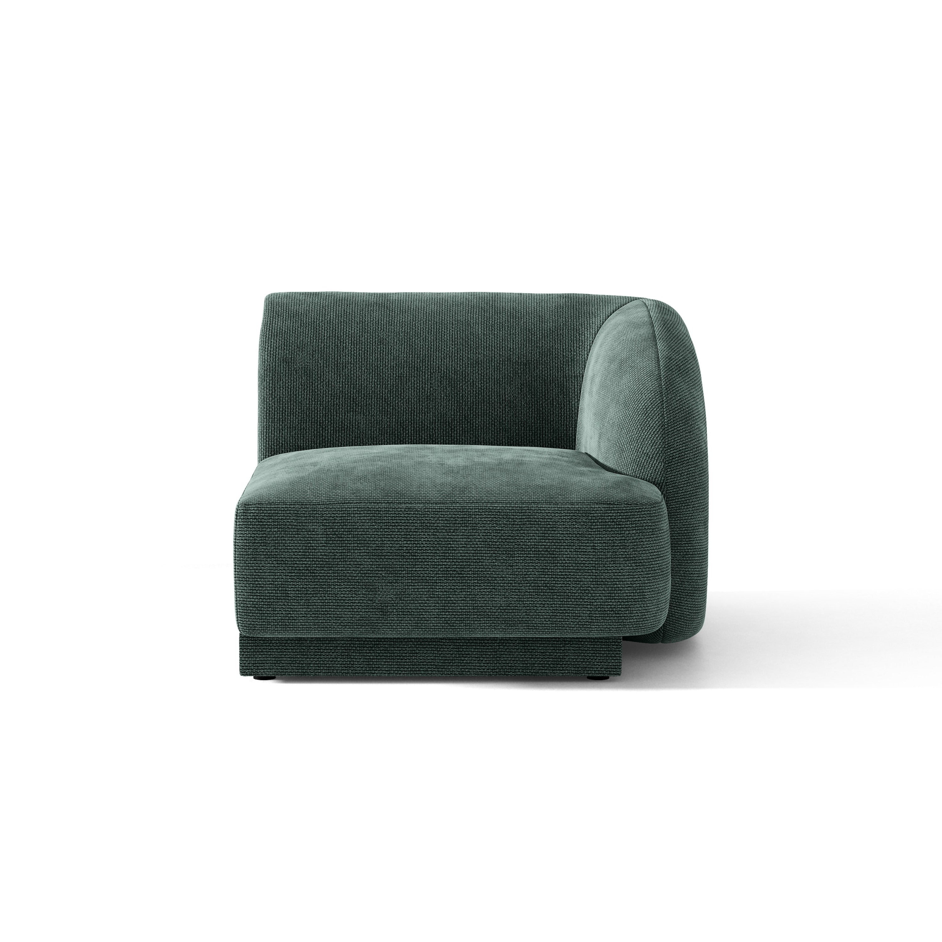 Sofa modulárna MILEY - pravý modul petrol szenil hodvábny