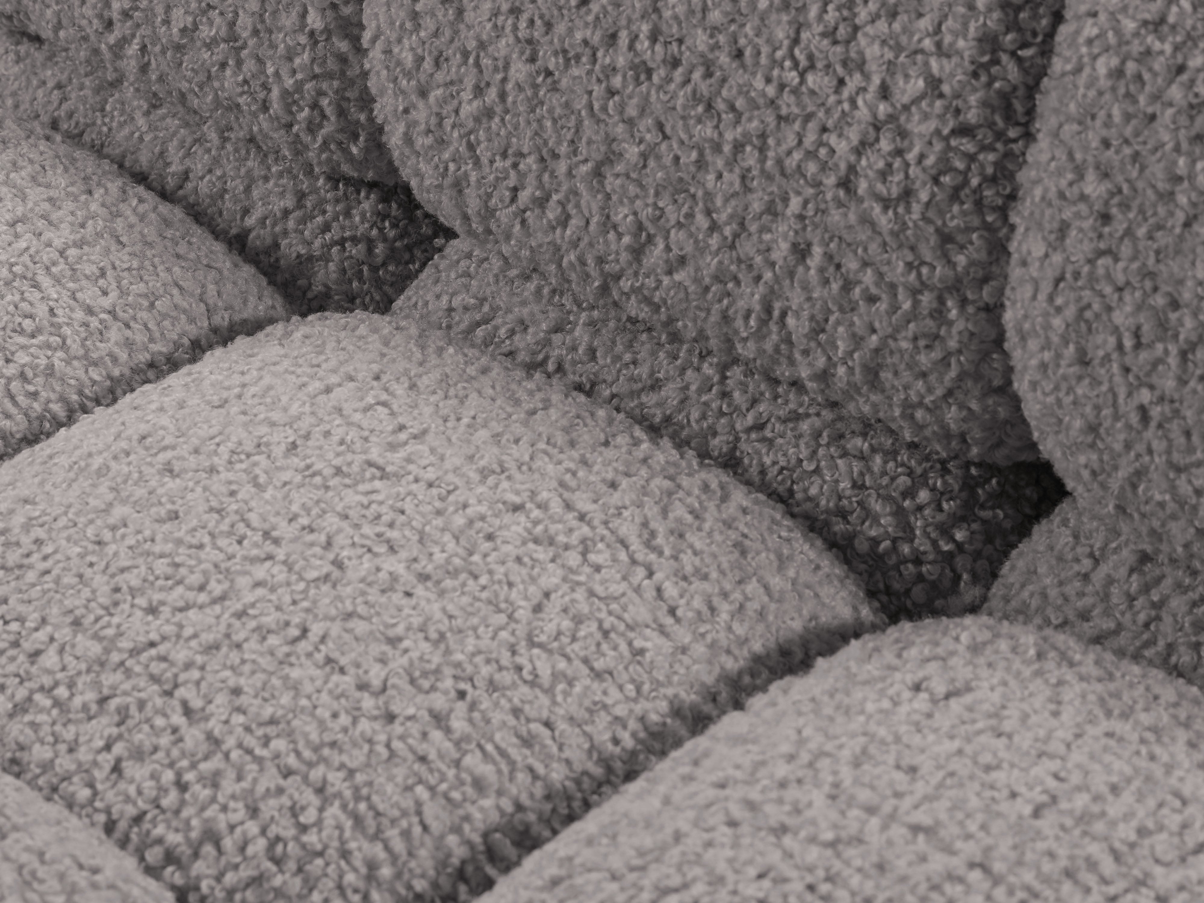 Sofa modulárna BELLIS - pravý modul šedý boucle
