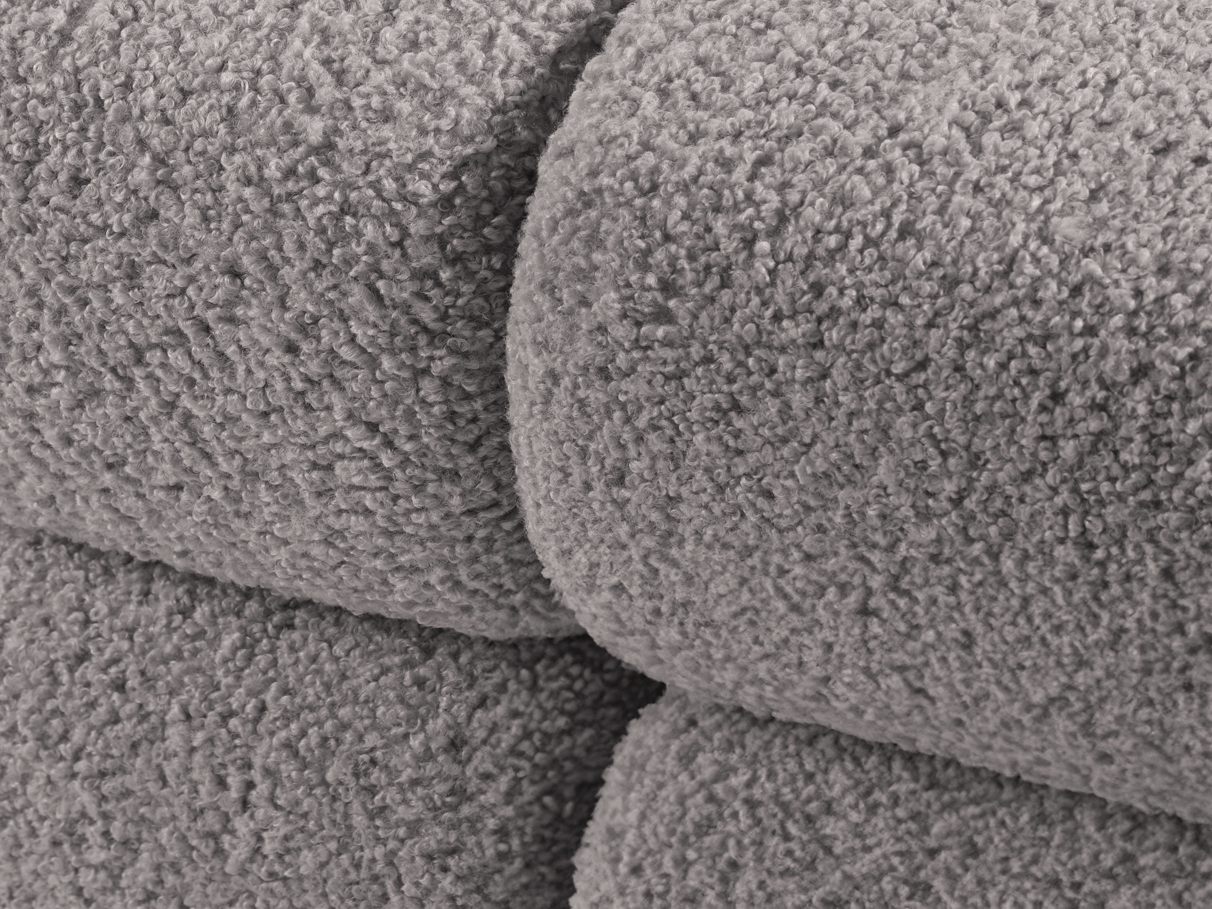 Sofa modulárna BELLIS - pravý modul šedý boucle