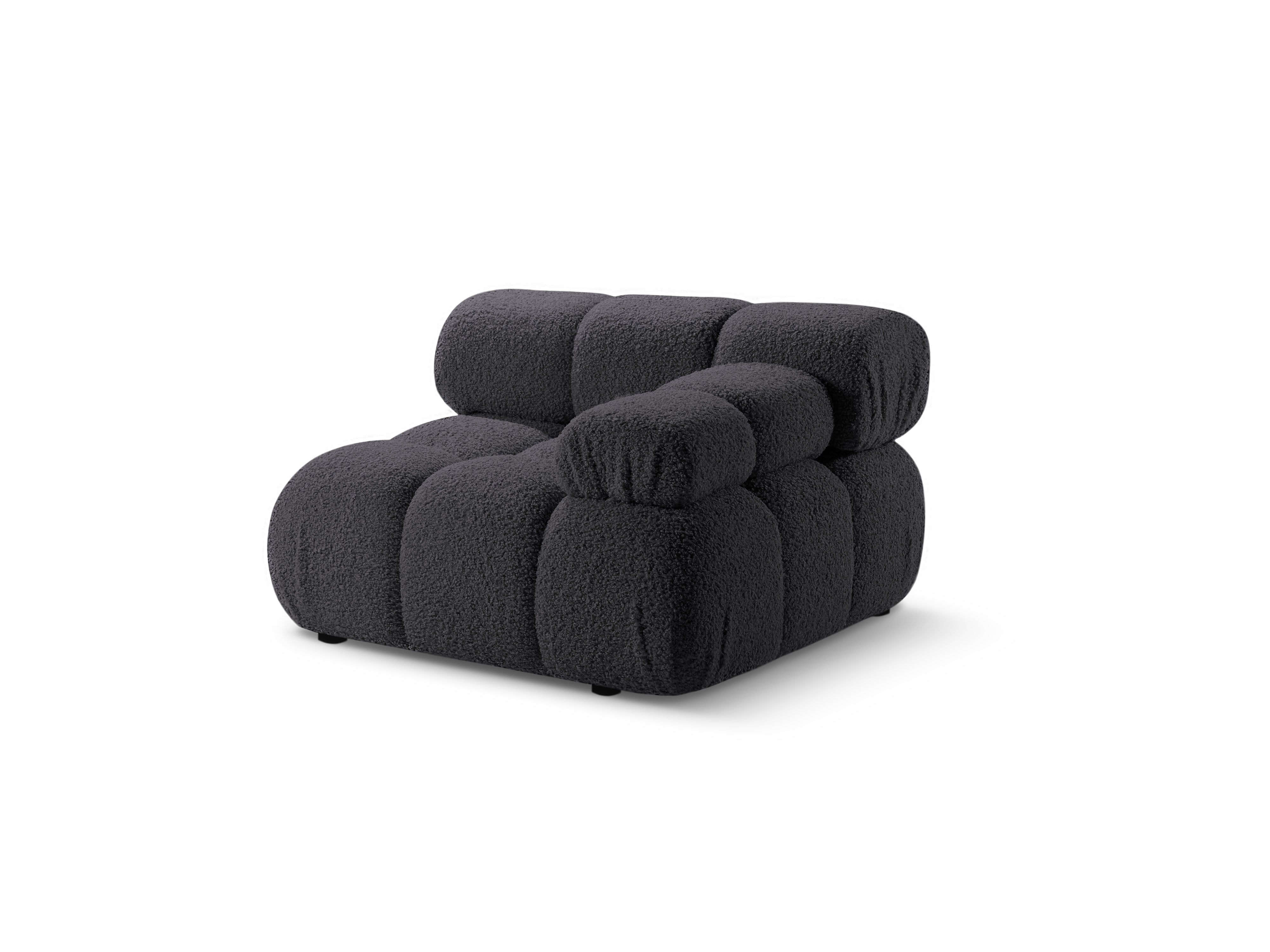 Sofa modulárna BELLIS - pravý modul v grafitovom boucle