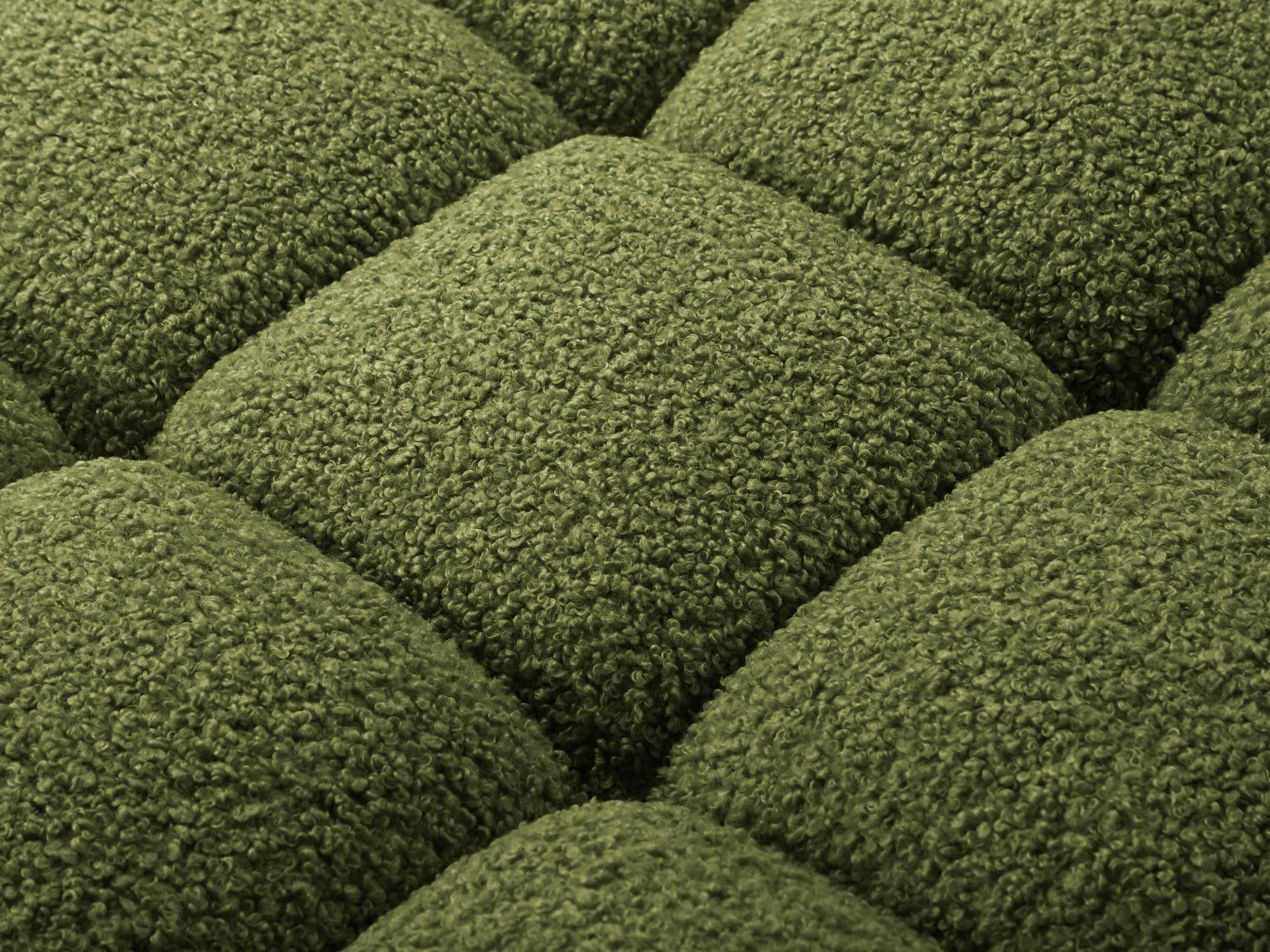 Sofa modulárna BELLIS - pravý modul zelený boucle