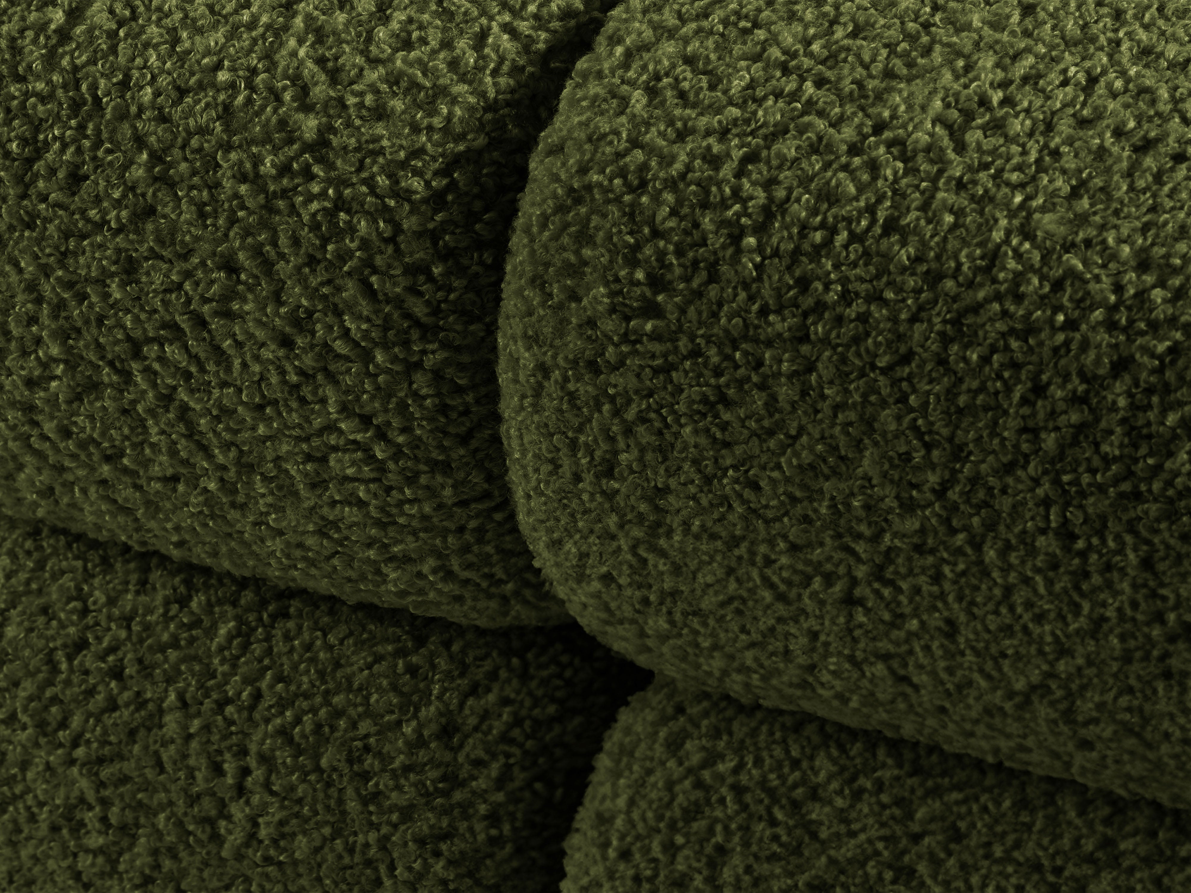 Sofa modulárna BELLIS - pravý modul zelený boucle