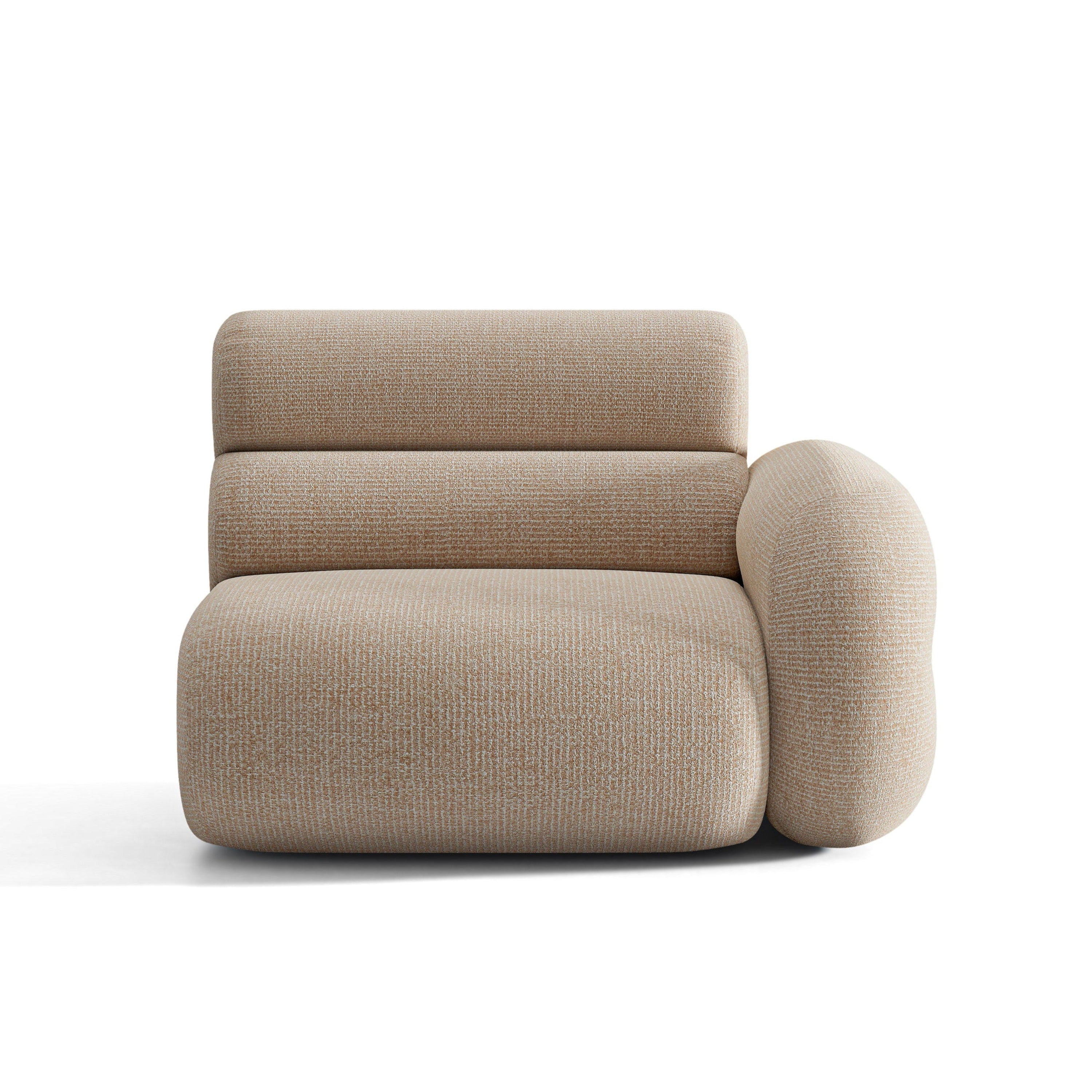 Sofa modulárna NEO - pravý modul pieskový melír