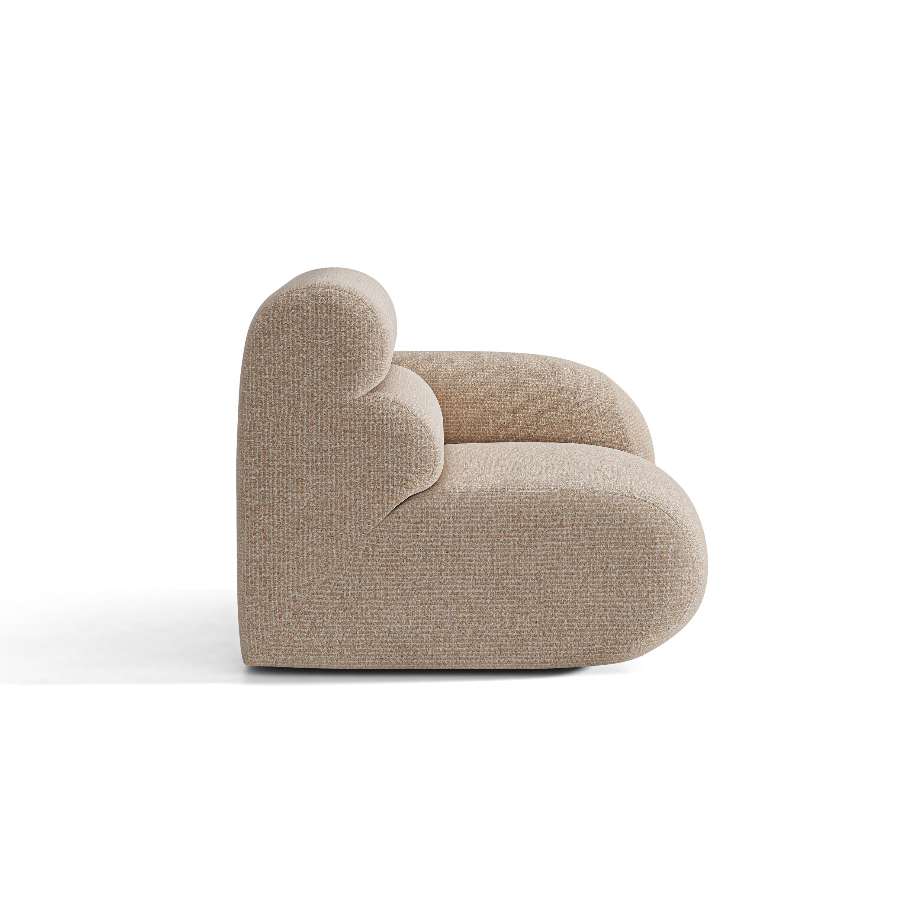 Sofa modulárna NEO - pravý modul pieskový melír