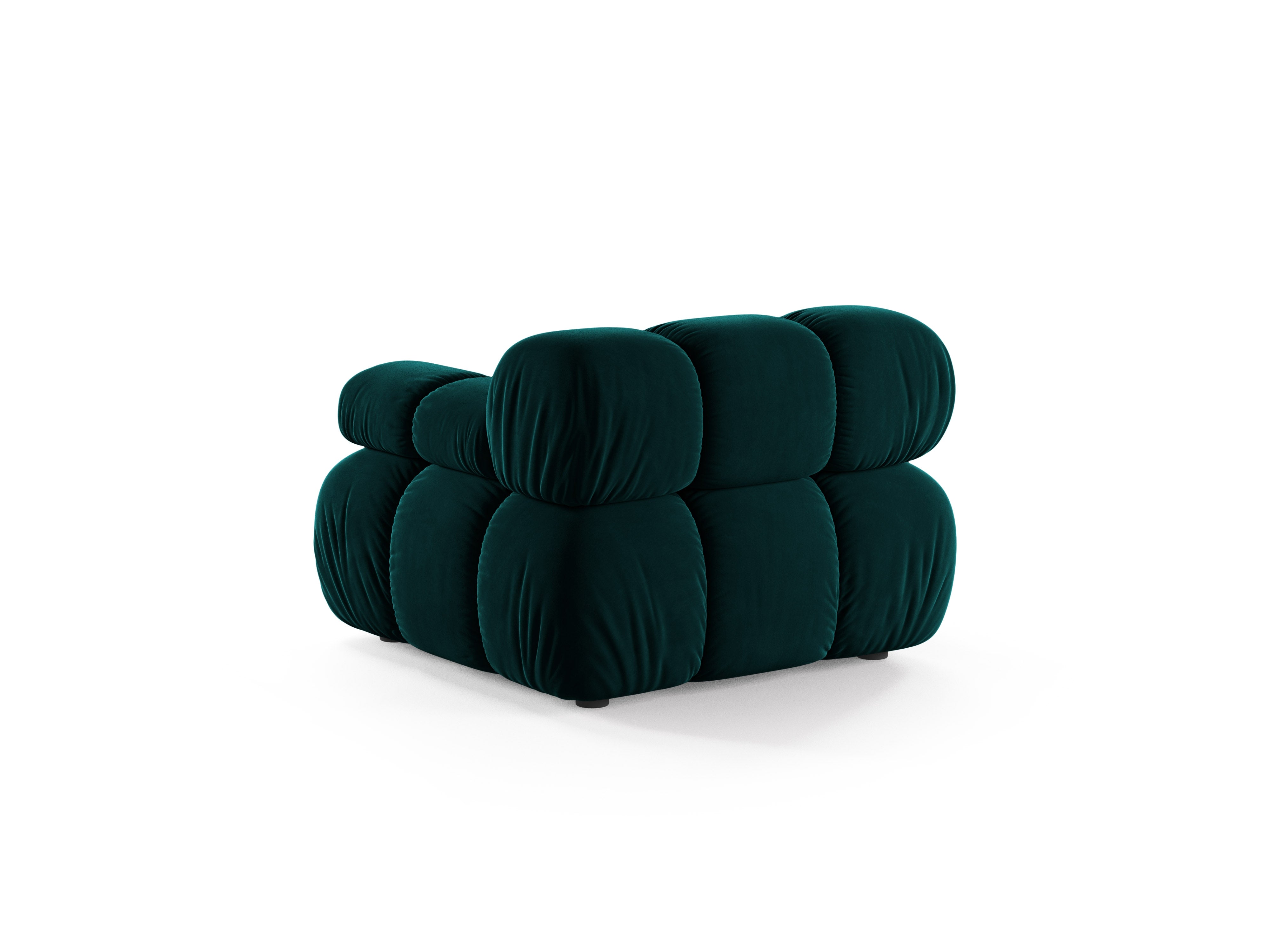 Modulárna pohovka BELLIS - pravý hlboký modul v petrolovom velúre