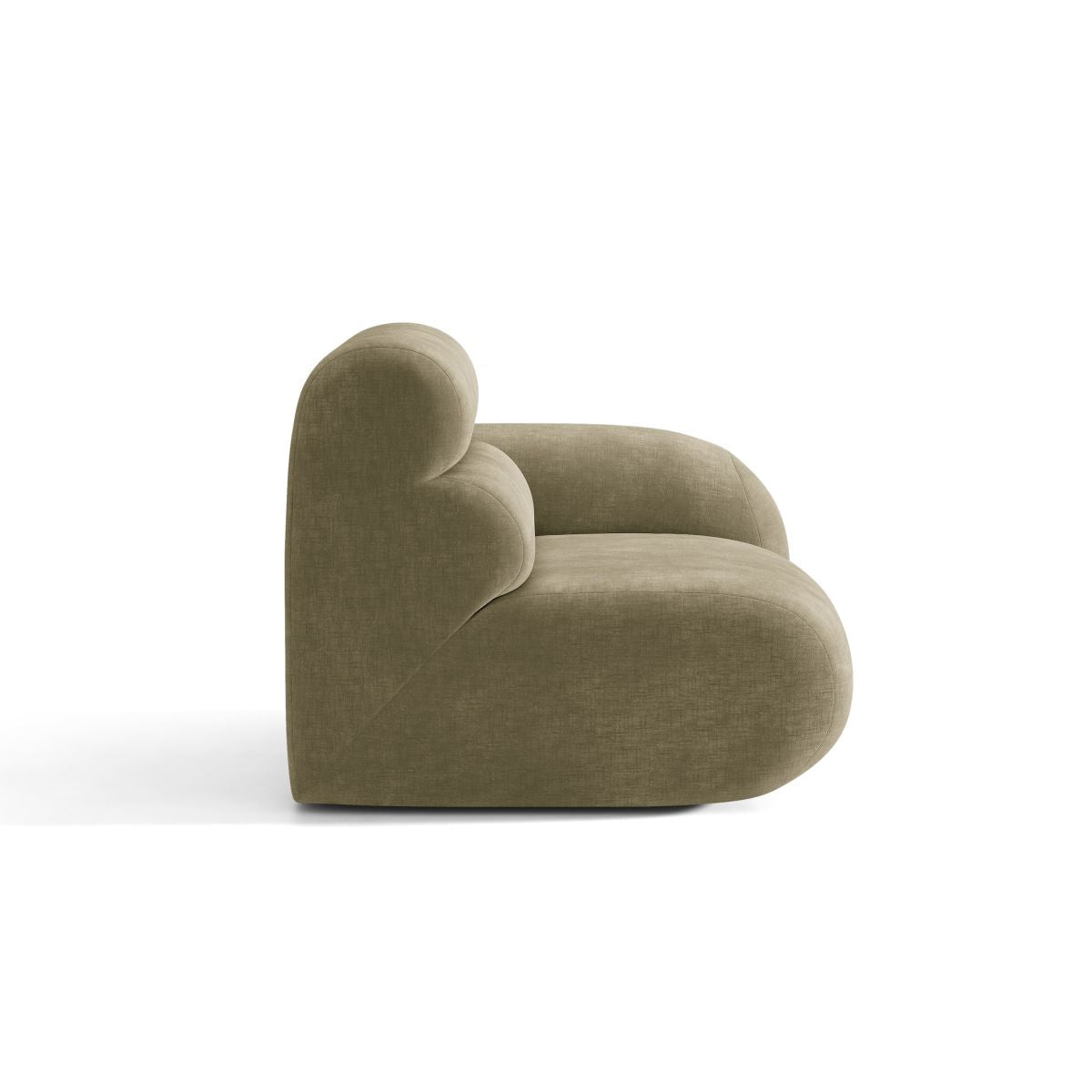 Sofa modulárna NEO - pravý modul olivový šenil