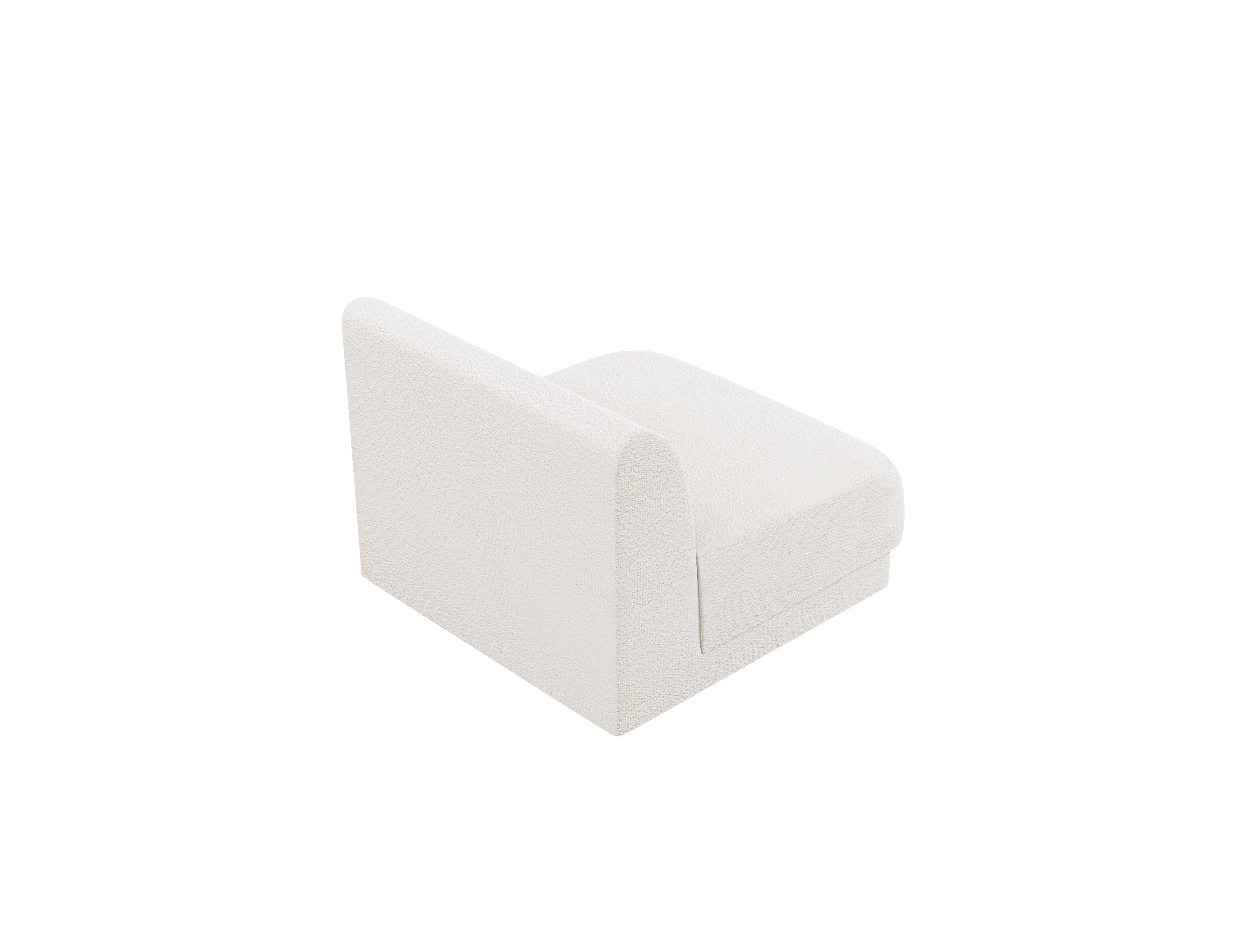 Armchair / module MILEY white boucle